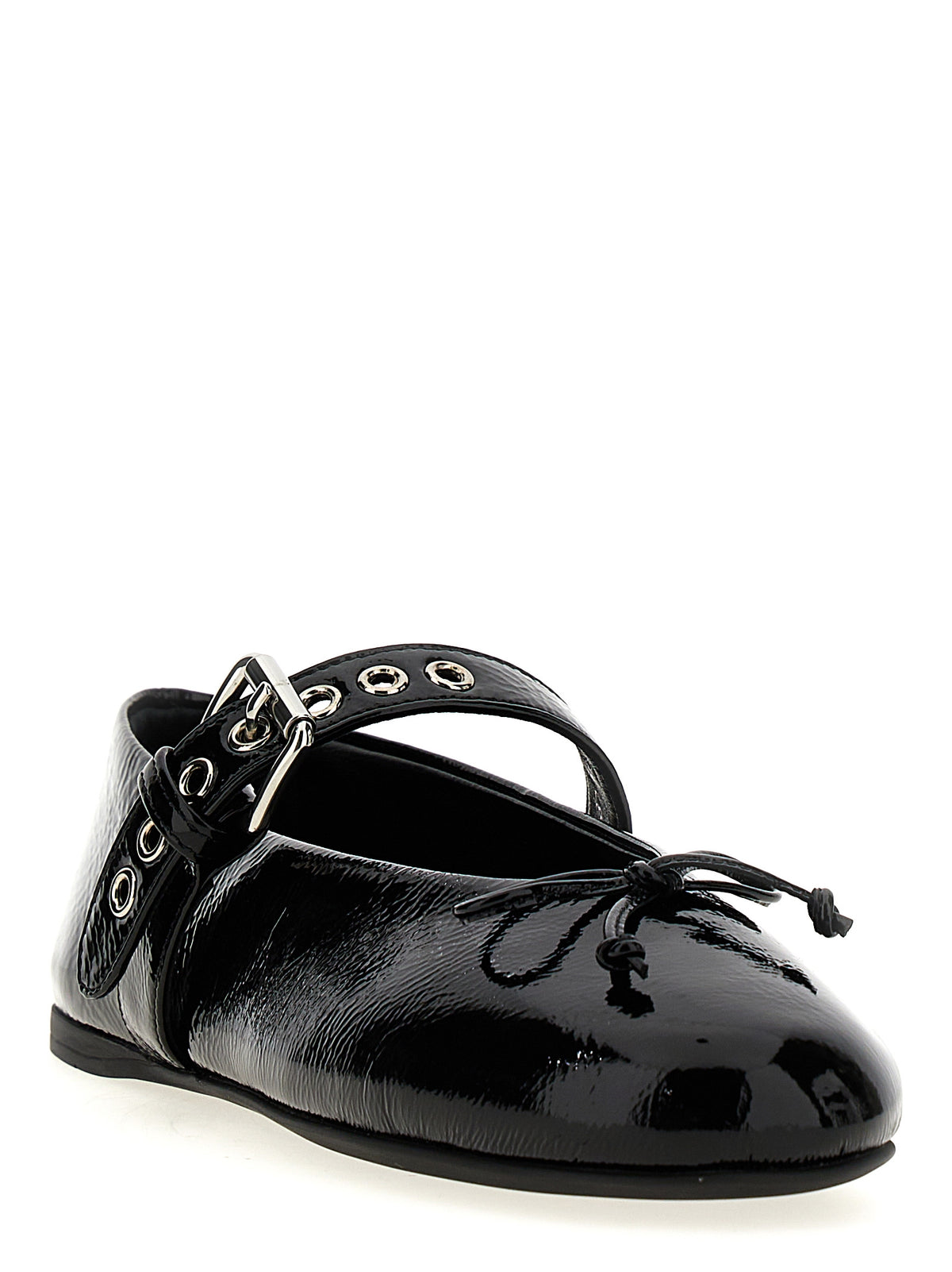 Miu Miu Black Calfskin Ballet Women's Flats