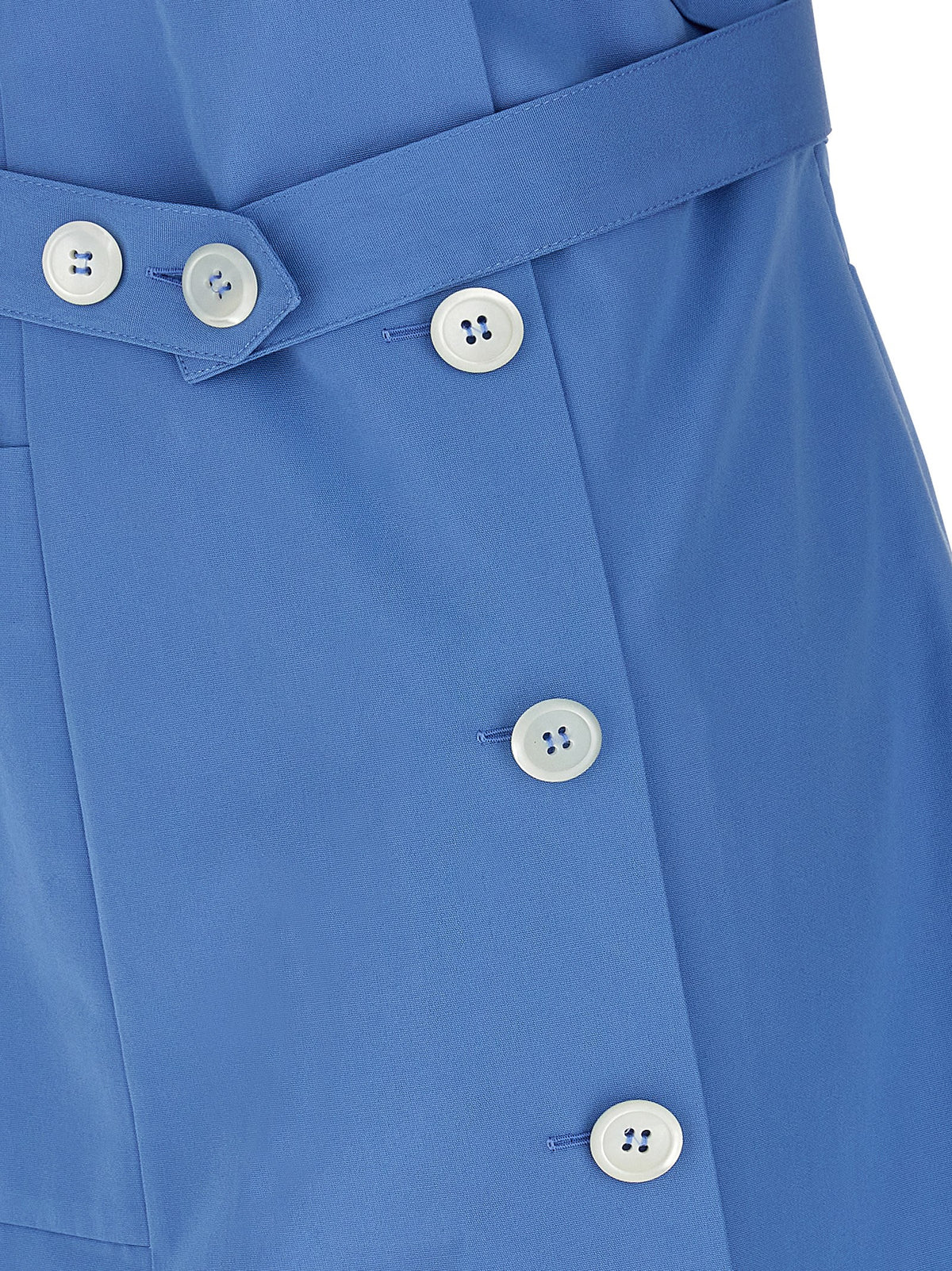 Miu Miu Blue Cotton Short Women's Dress