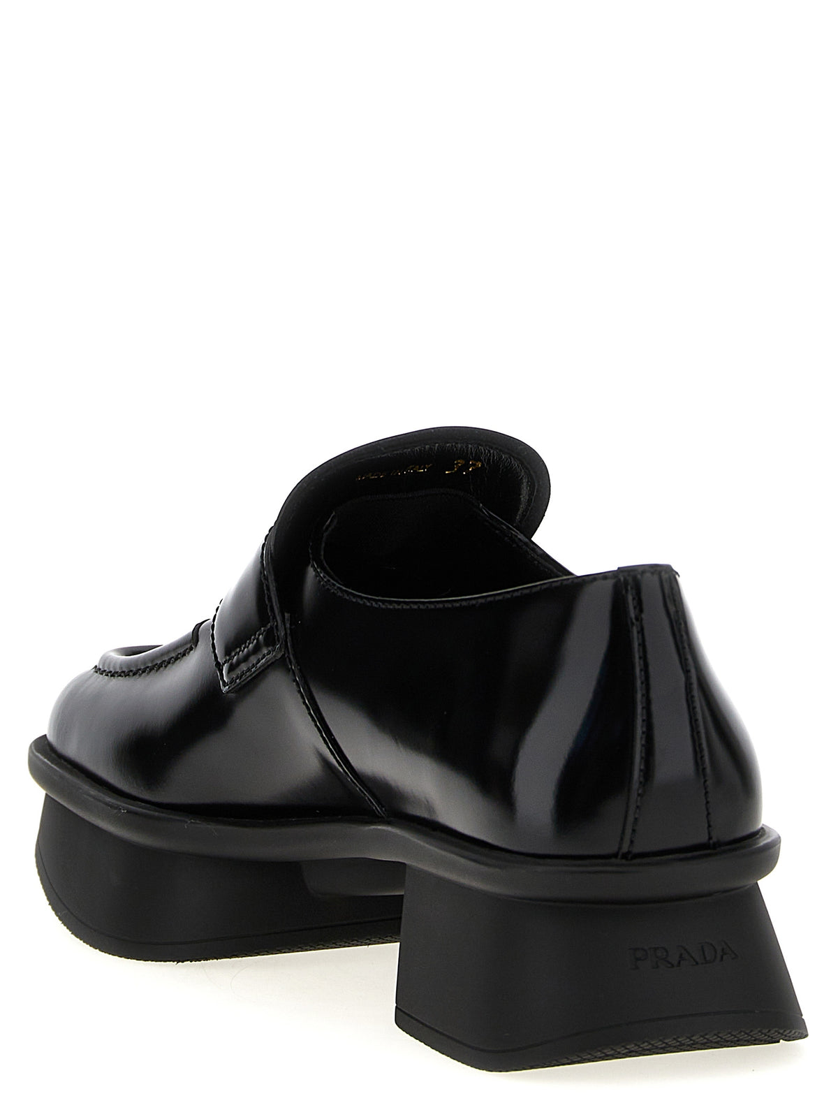 Prada Black Calfskin Slip-On Women's Loafers