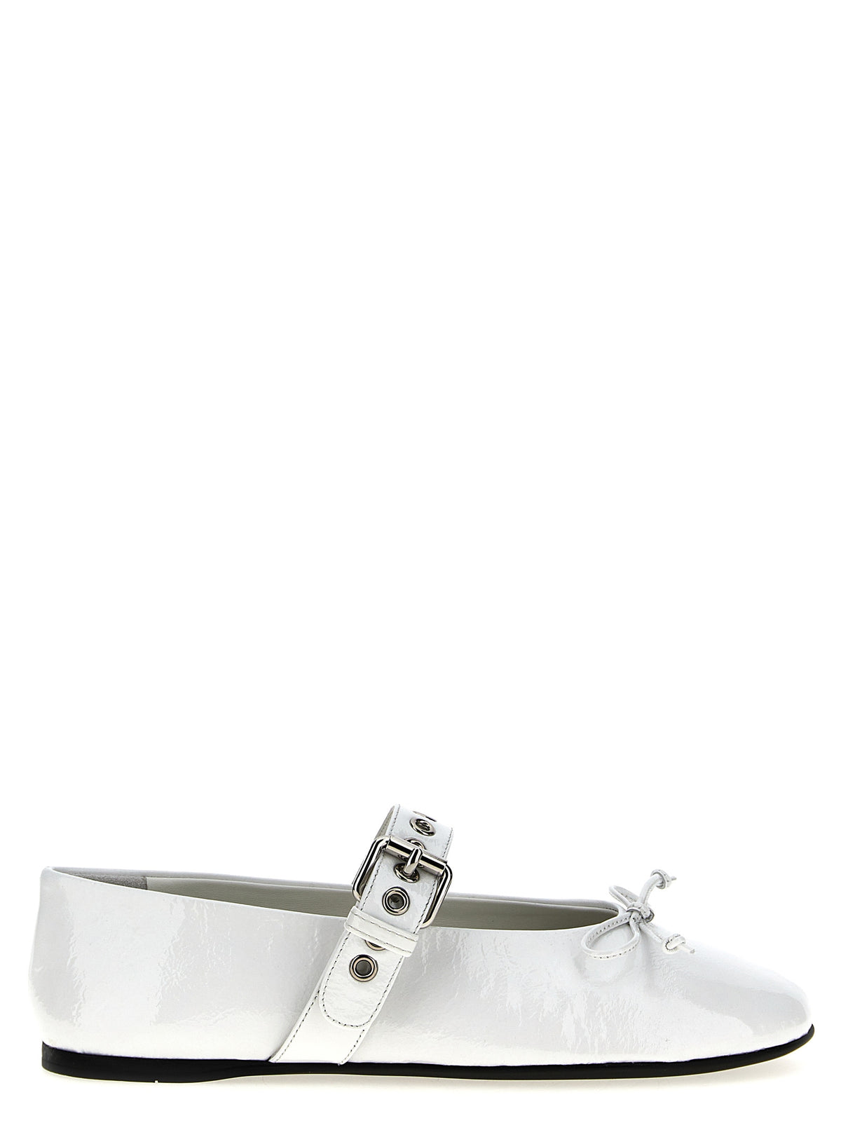 Miu Miu White Calfskin Ballet Women's Flats