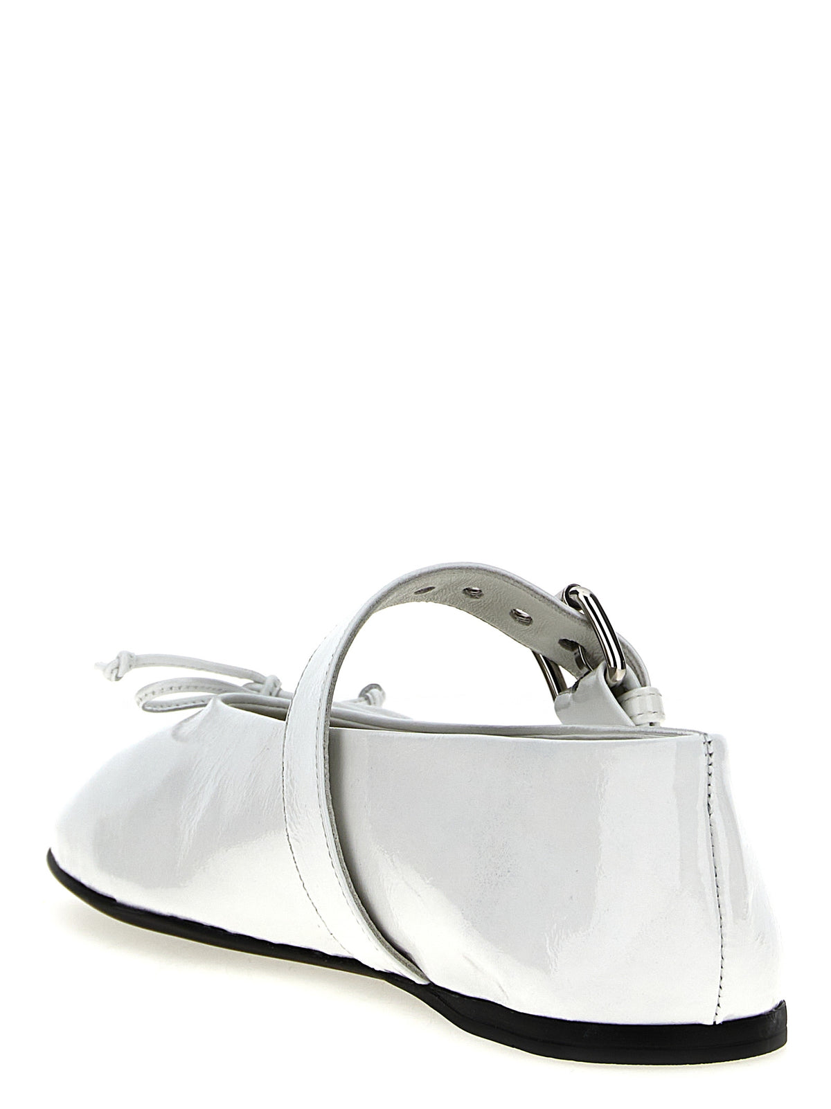 Miu Miu White Calfskin Ballet Women's Flats
