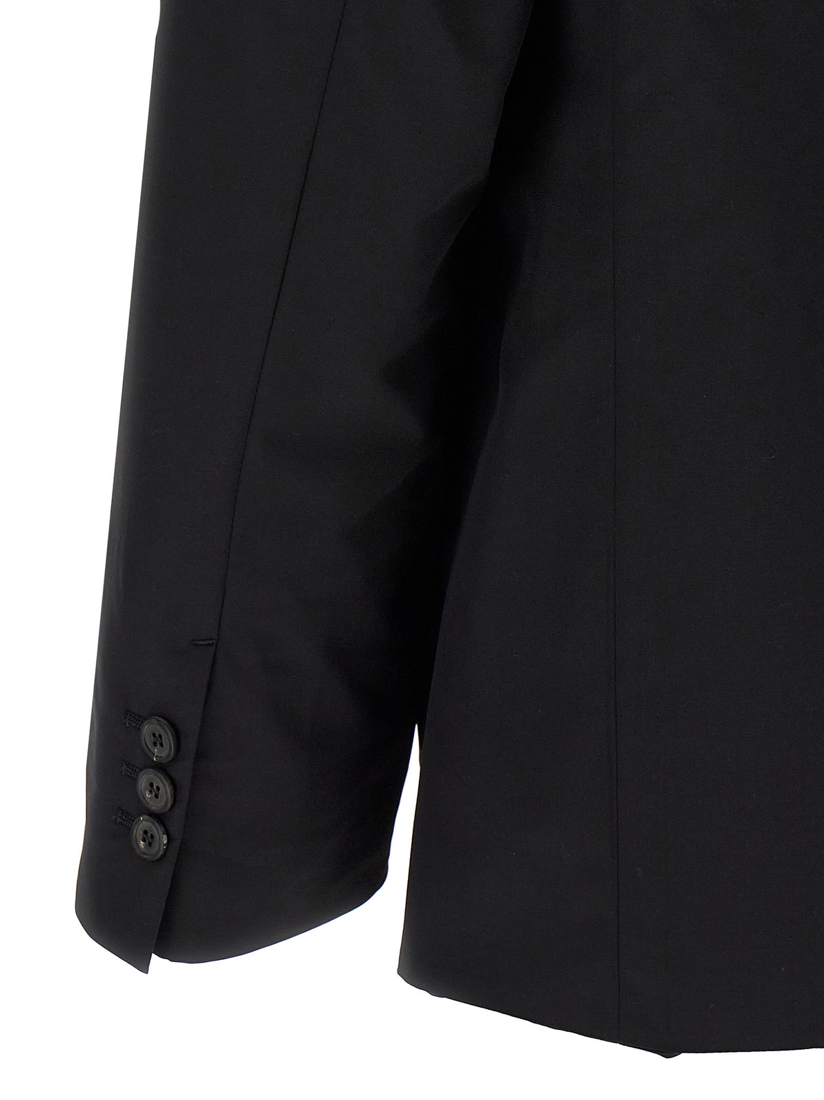 Prada Black Virgin Wool Men's Blazer