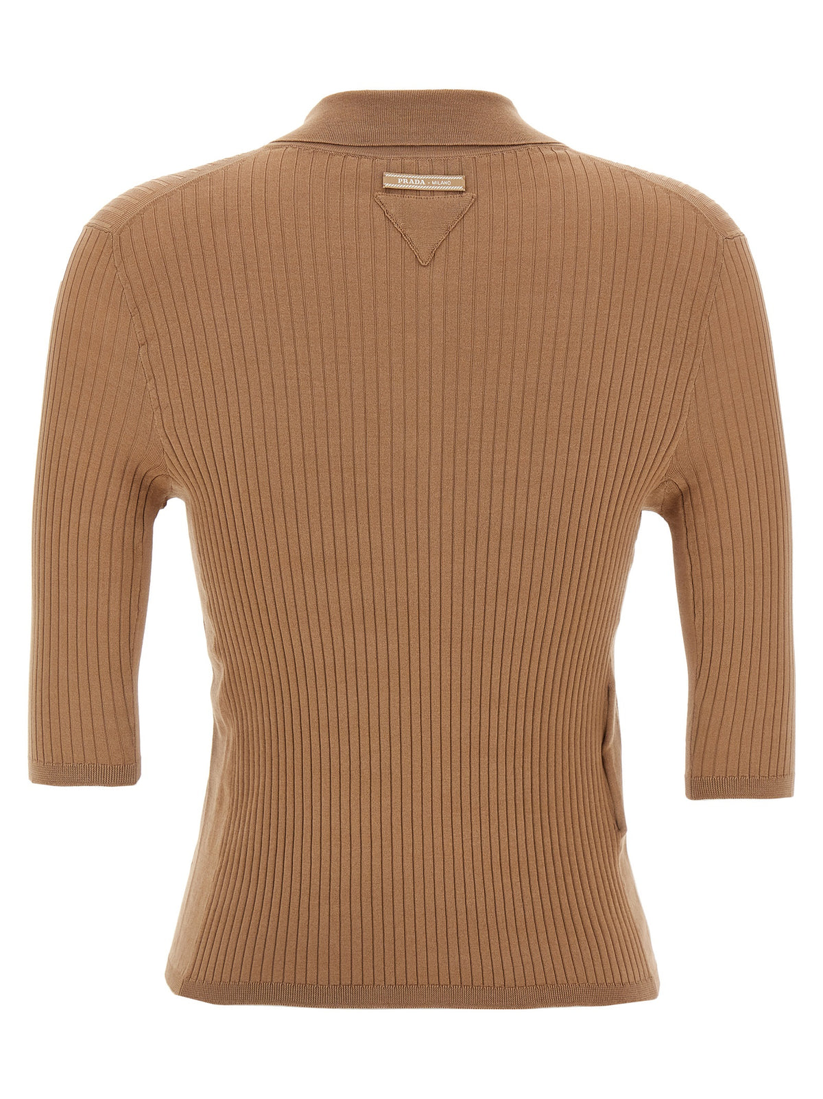 Prada Beige Cotton Polo Women's Shirt