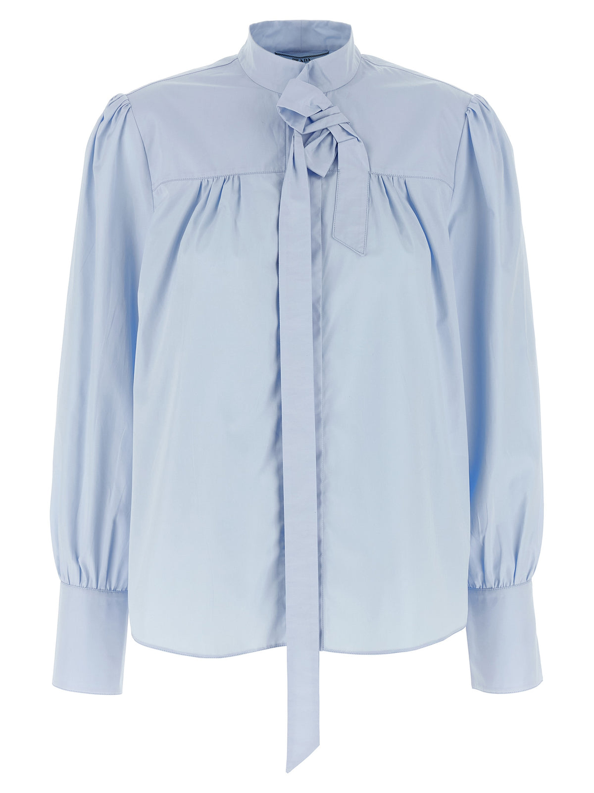 Prada Blue Cotton Women's Blouse