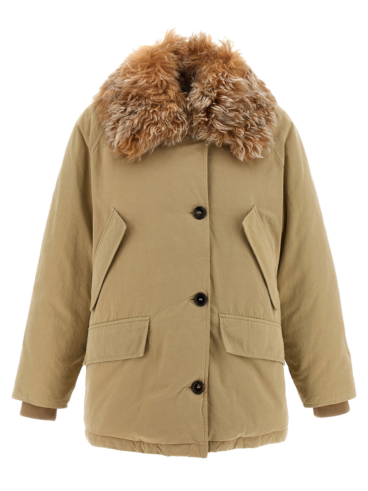Prada Beige Cotton Full-Length Women's Jacket