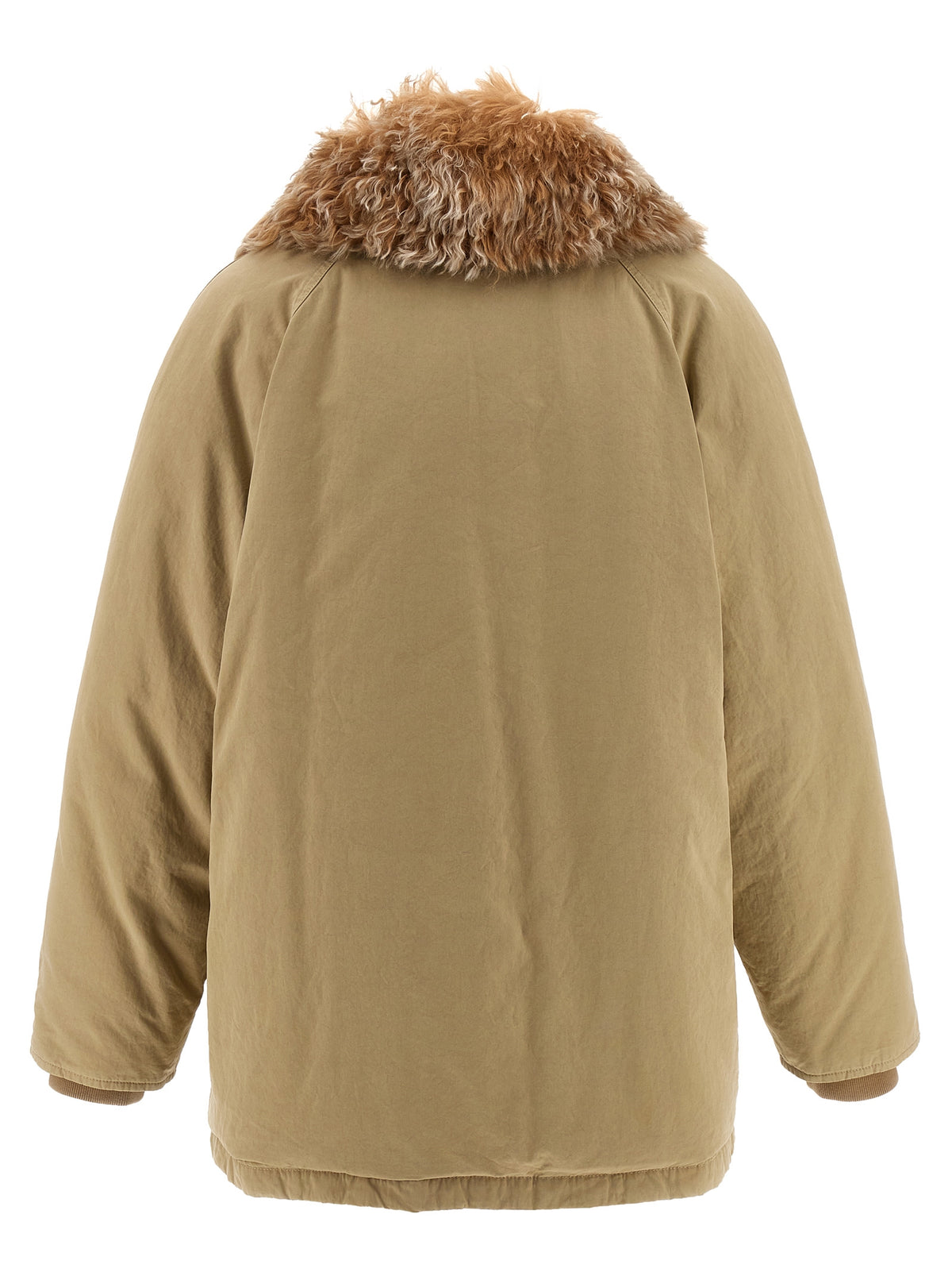 Prada Beige Cotton Full-Length Women's Jacket