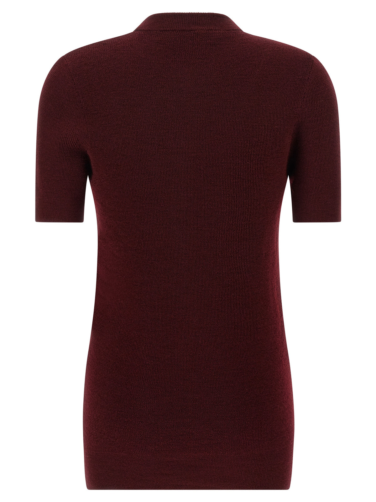 Prada Bordeaux Virgin Wool Women's Cardigan