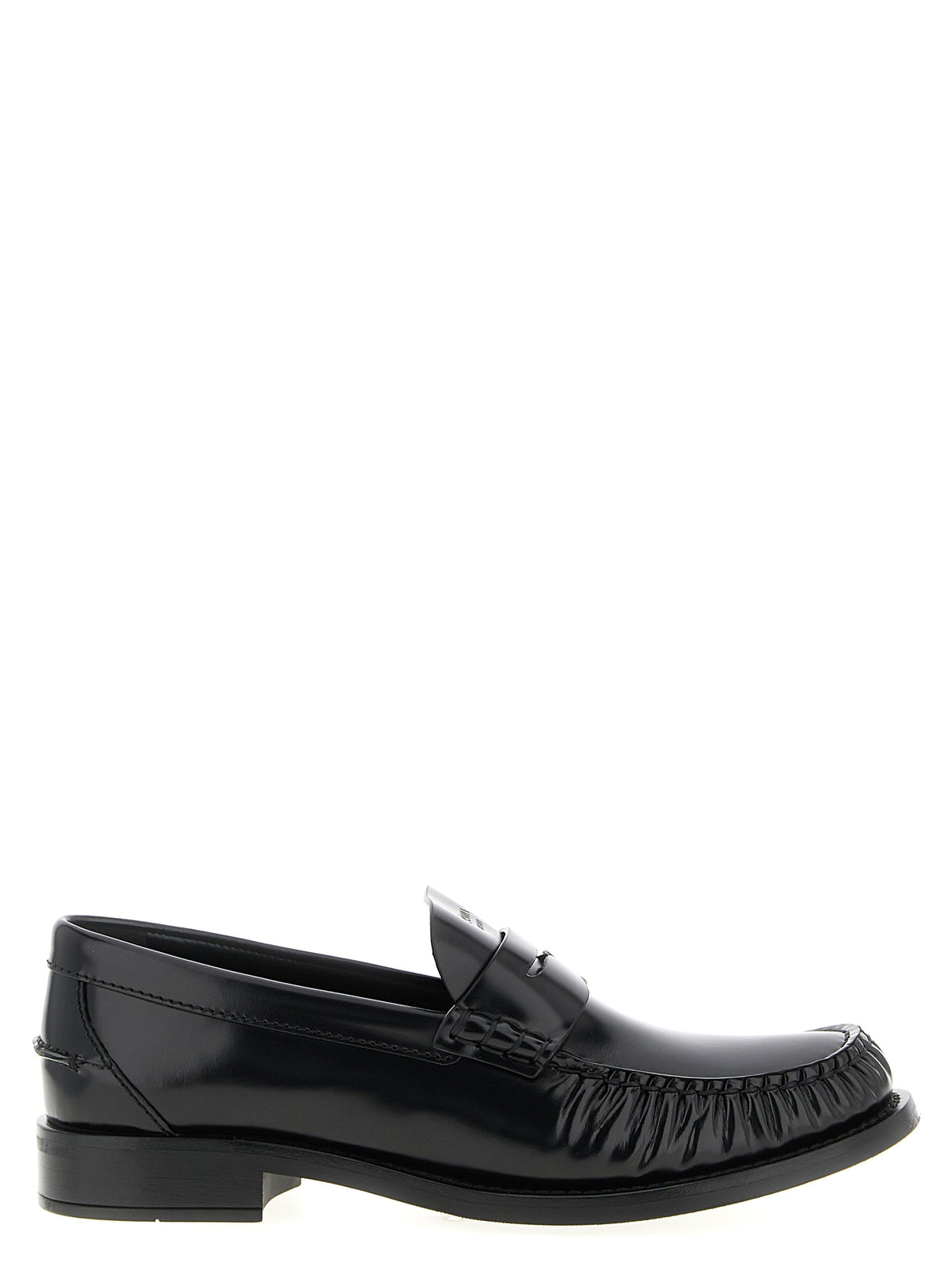 Prada Black Calfskin Slip-On Women's Loafers