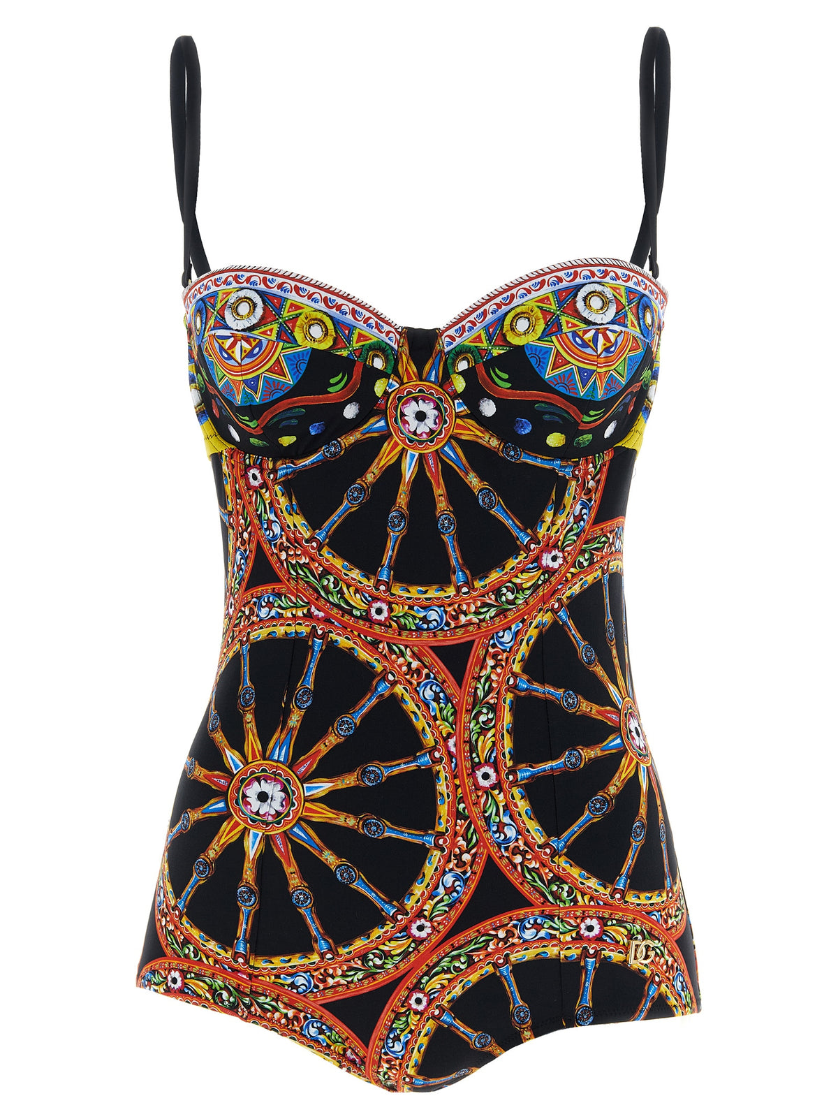 Dolce & Gabbana Multicolor Polyamide One-Piece Women's Swimsuit