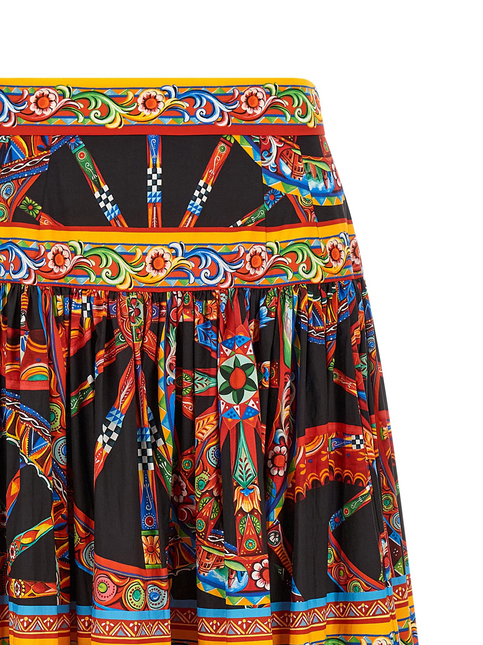 Dolce & Gabbana Multicolor Cotton Mini Women's Skirt