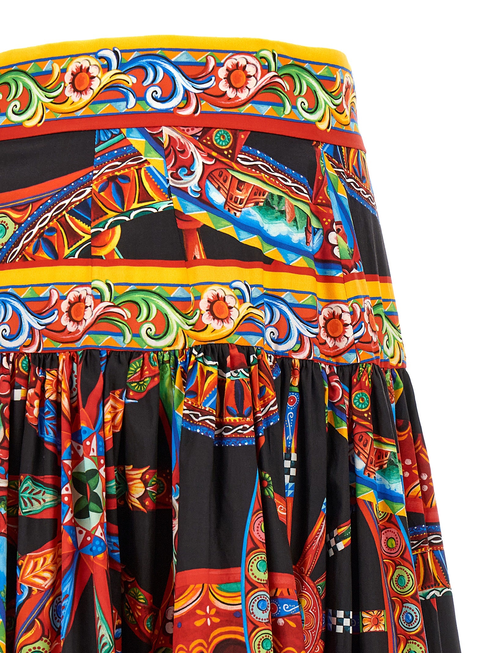 Dolce & Gabbana Multicolor Cotton Mini Women's Skirt