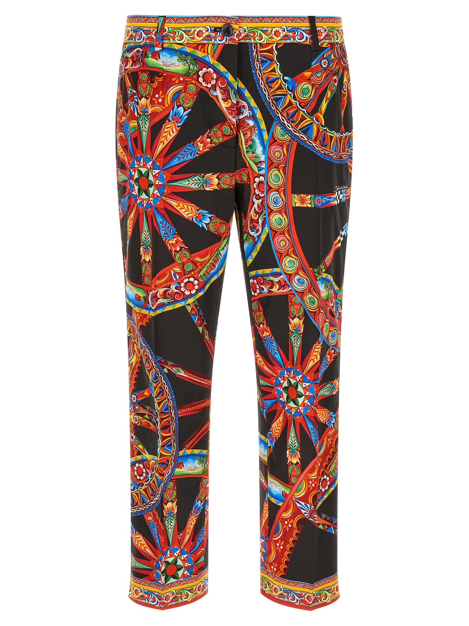 Dolce & Gabbana Multicolor Cotton Casual Women's Pants