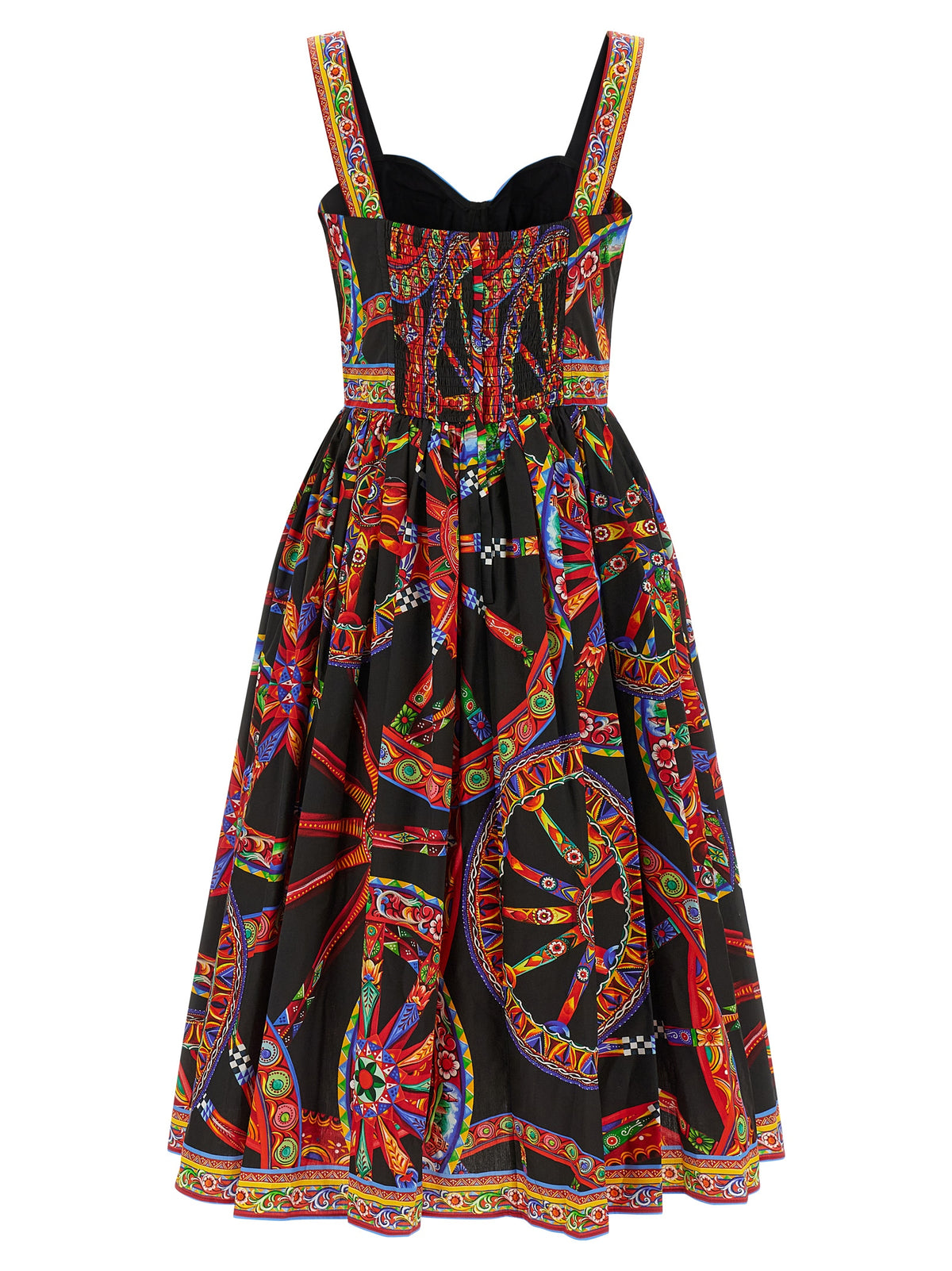 Dolce & Gabbana Multicolor Cotton Midi Women's Dress