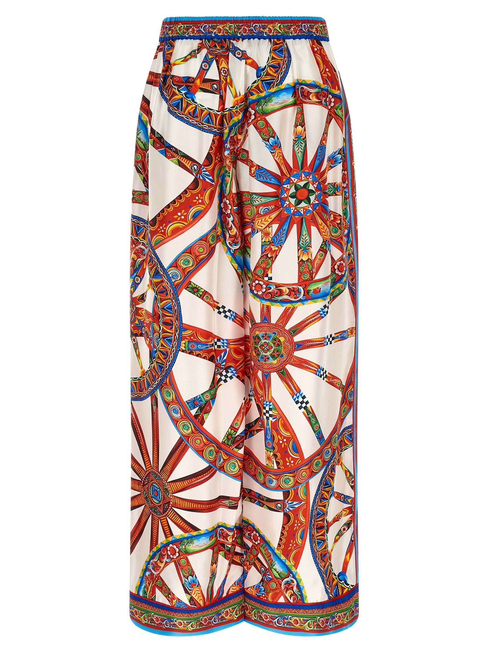 Dolce & Gabbana Multicolor Silk Casual Women's Pants