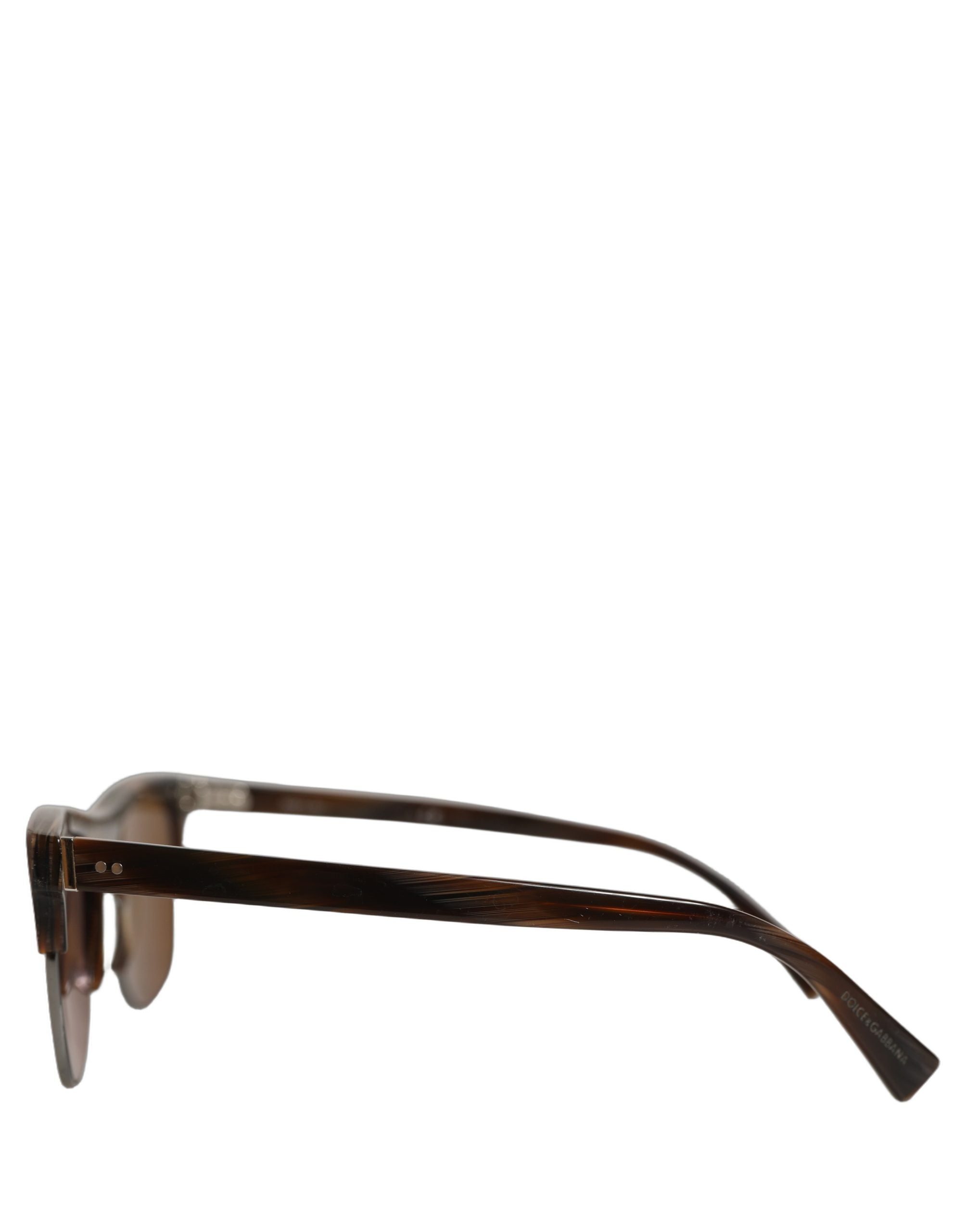 Dolce & Gabbana Brown DG4305 Striped Acetate Frame Eyewear Women's Sunglasses (Pre-Owned)