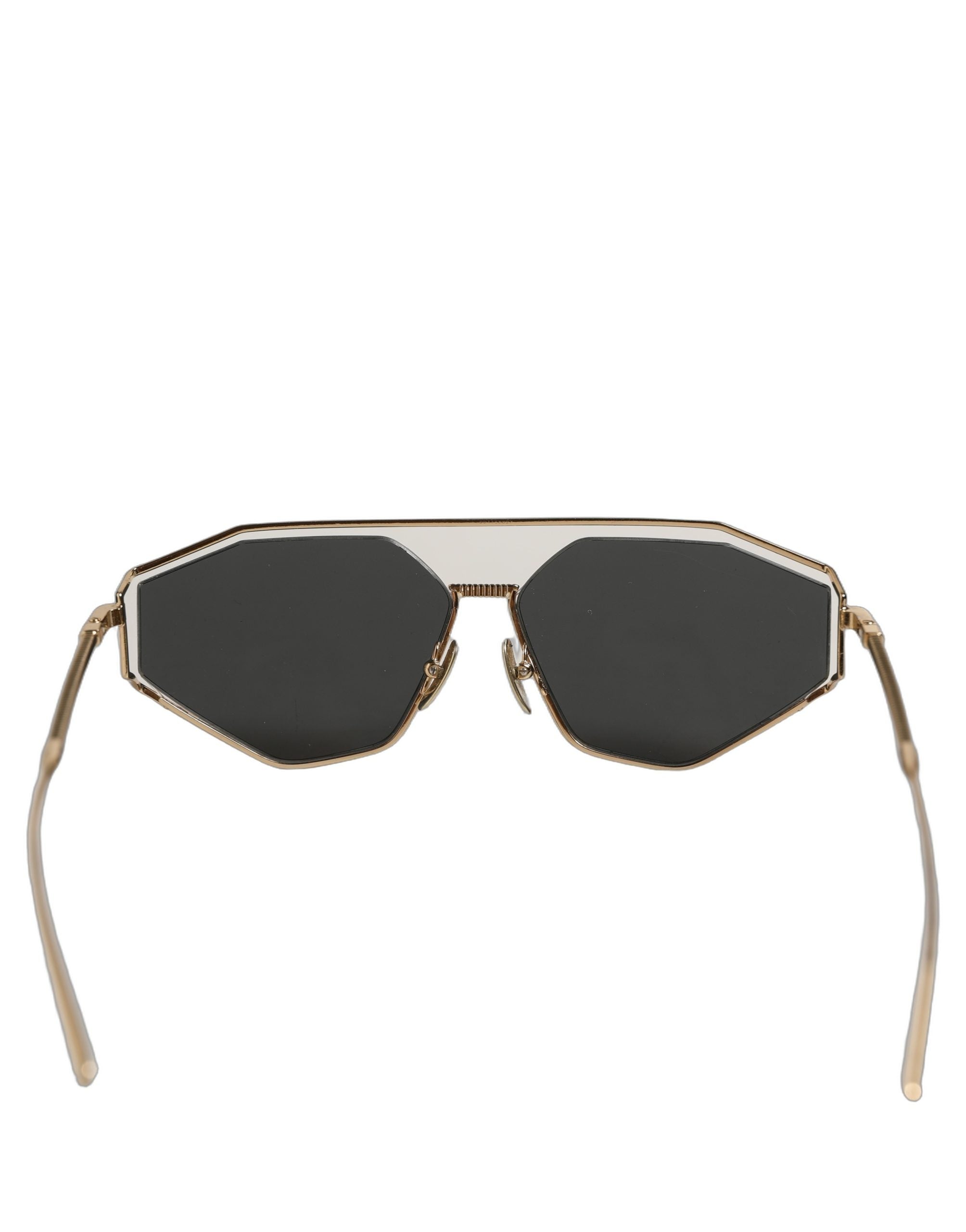 Dolce & Gabbana Gold DG2265 Sartoriale Metal Frame Eyewear Women's Sunglasses (Pre-Owned)
