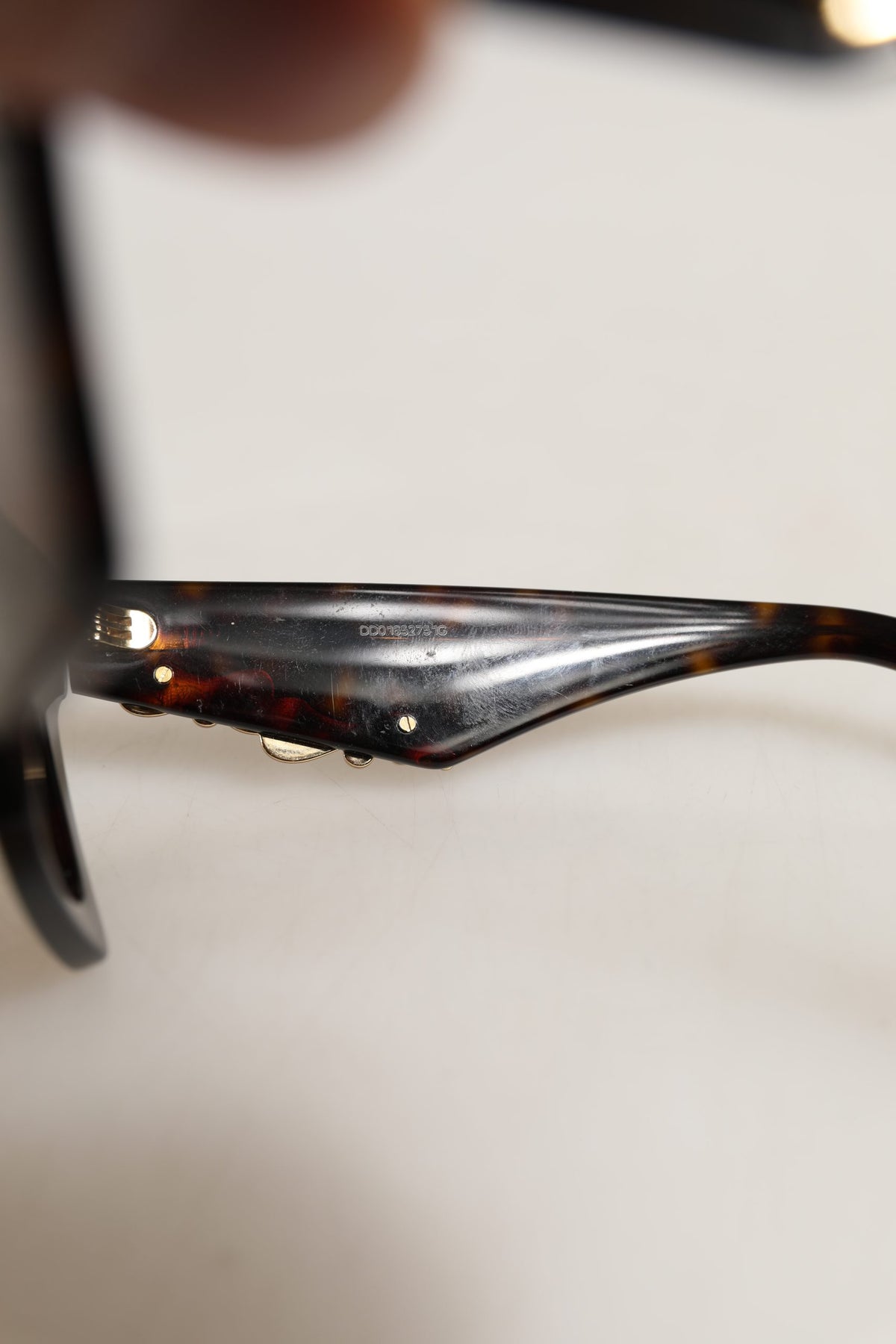 Dolce & Gabbana Brown DG4434 Accent Havana Acetate Frame Women's Sunglasses
