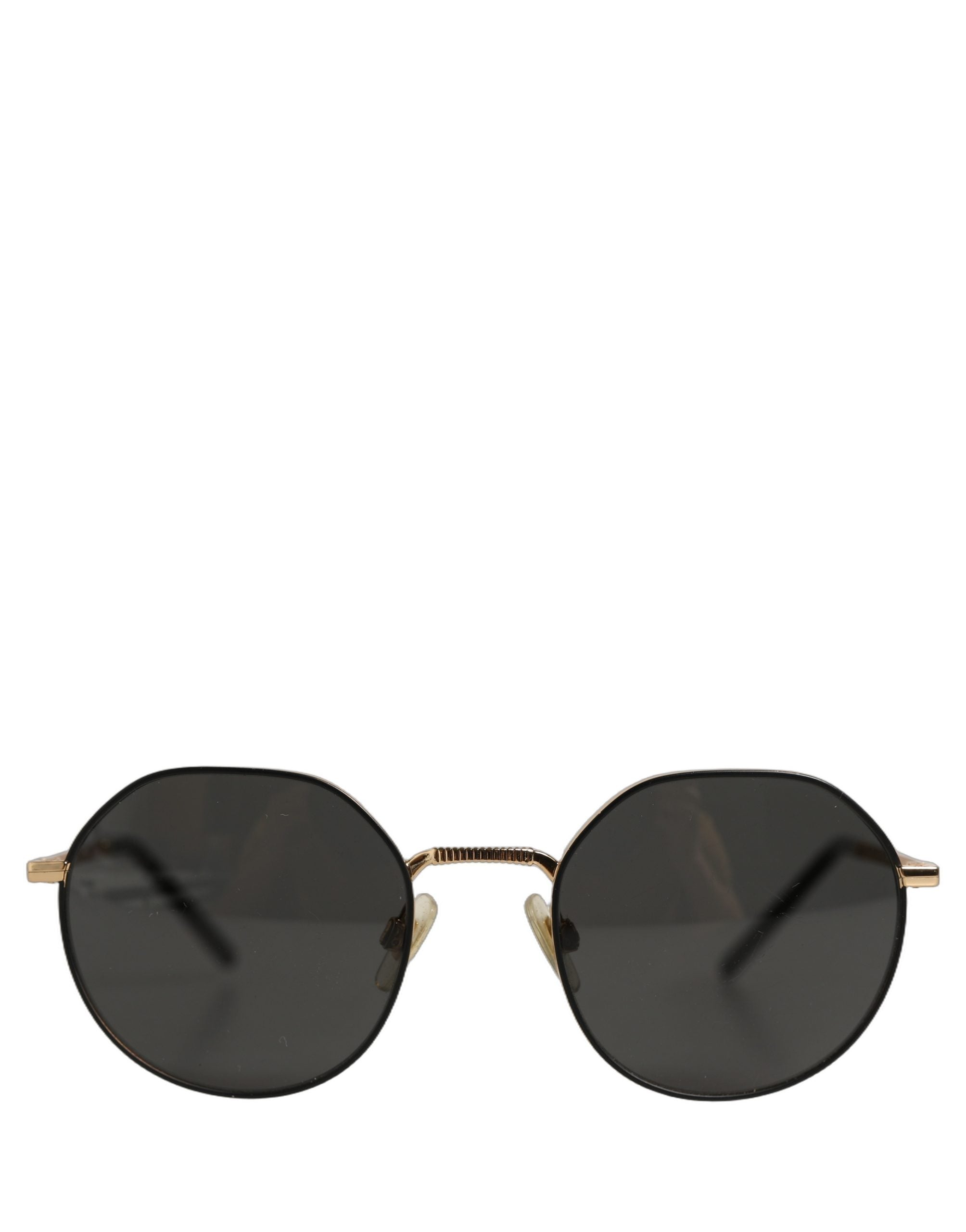 Dolce & Gabbana Gold Toned Metal Frame DG2286 Round Eyewear Women's Sunglasses (Pre-Owned)