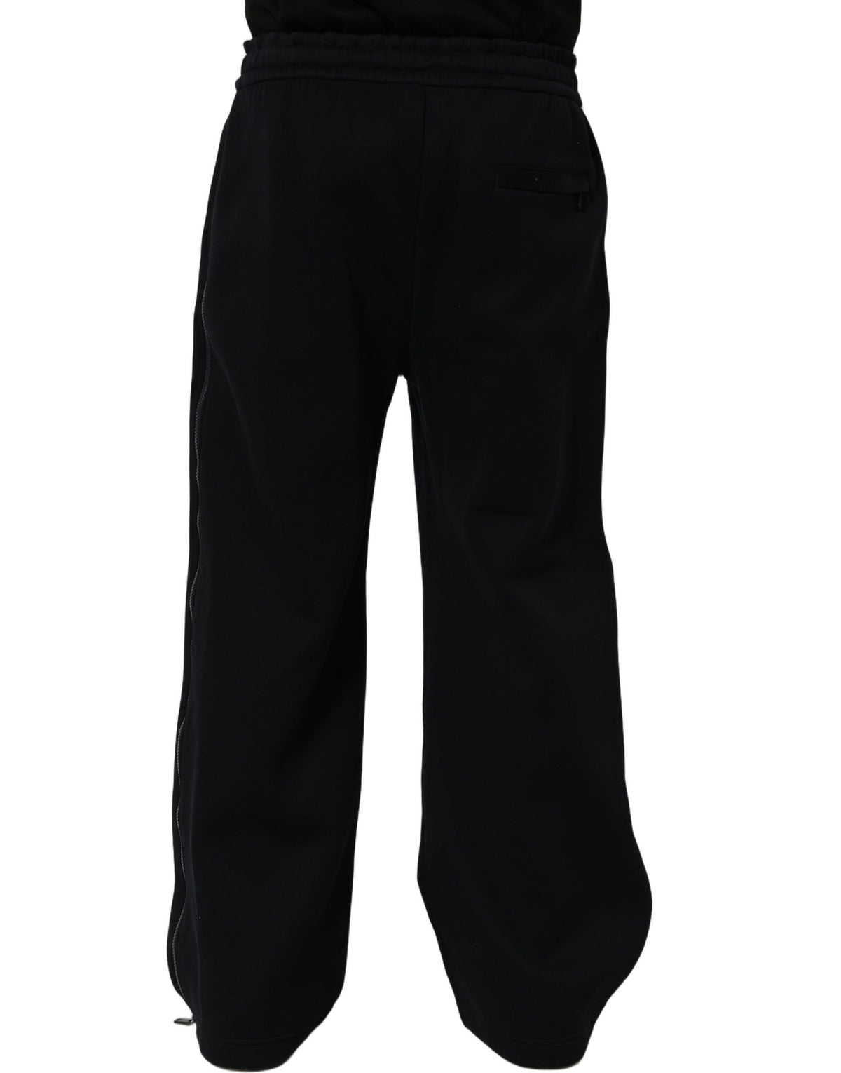 Dolce & Gabbana Dark Blue Relaxed Wide Leg Men Jogger Men's Pants