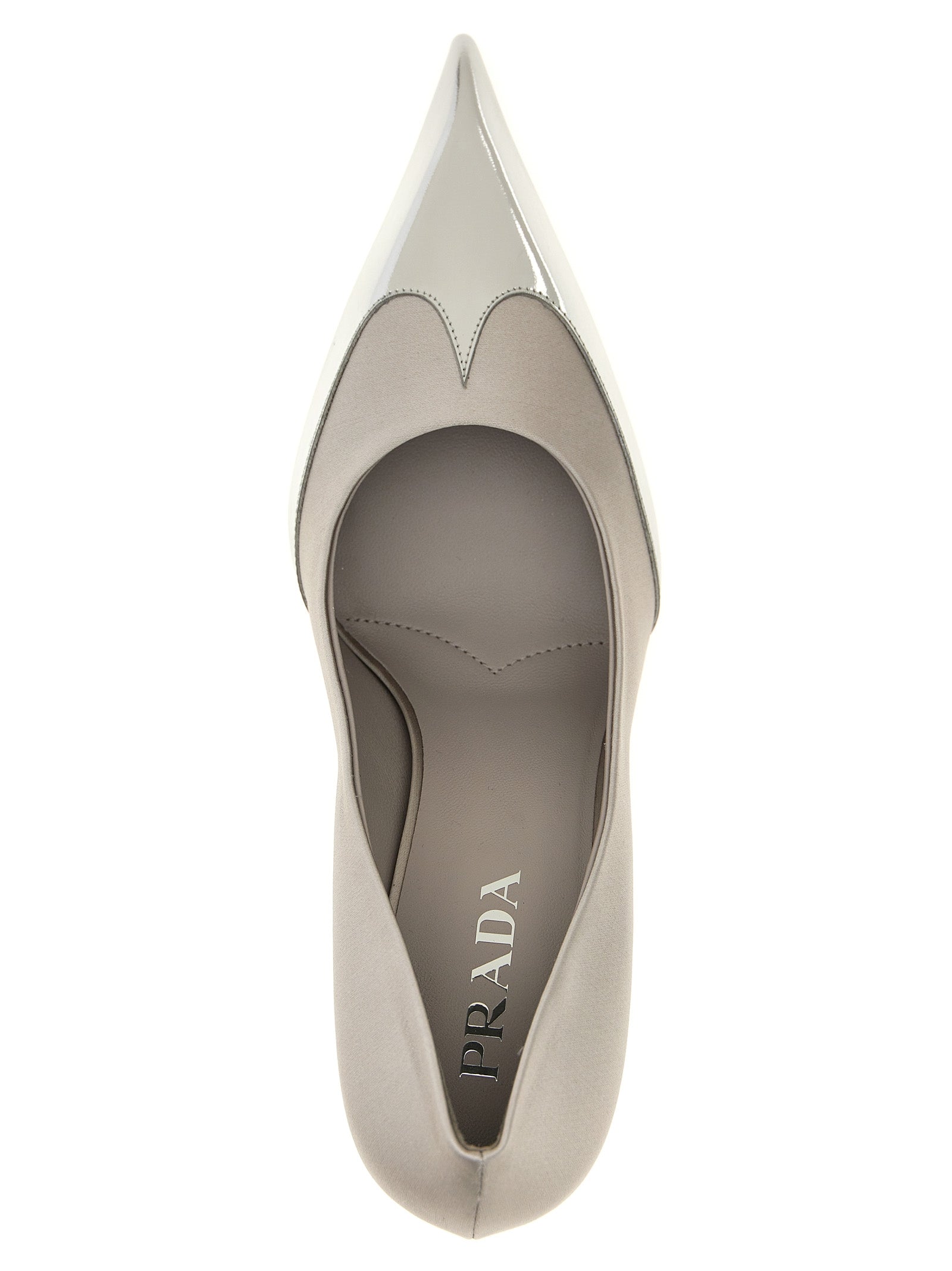 Prada Silver Viscose High Heel Women's Pumps