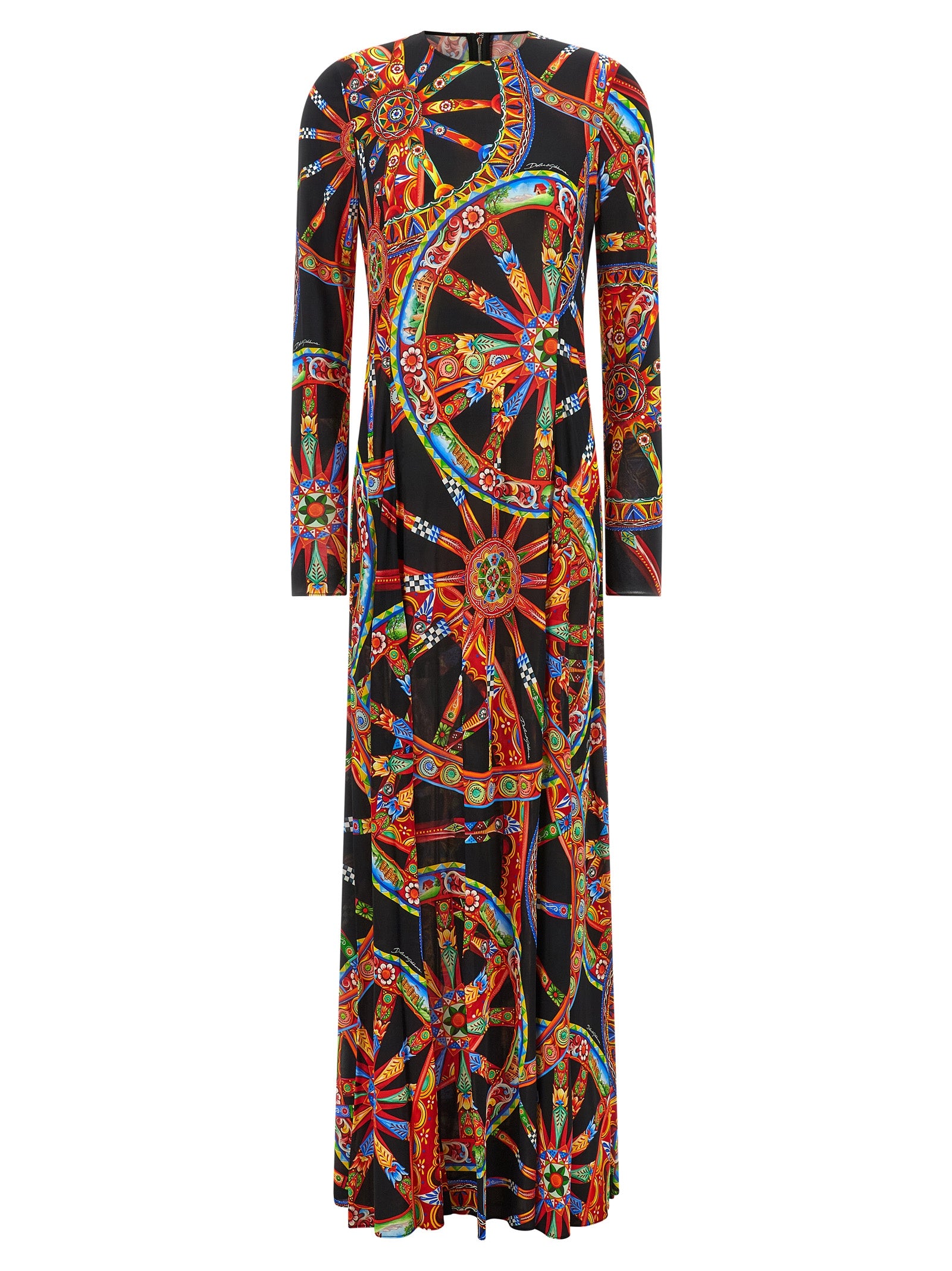 Dolce & Gabbana Multicolor Viscose Long Women's Dress