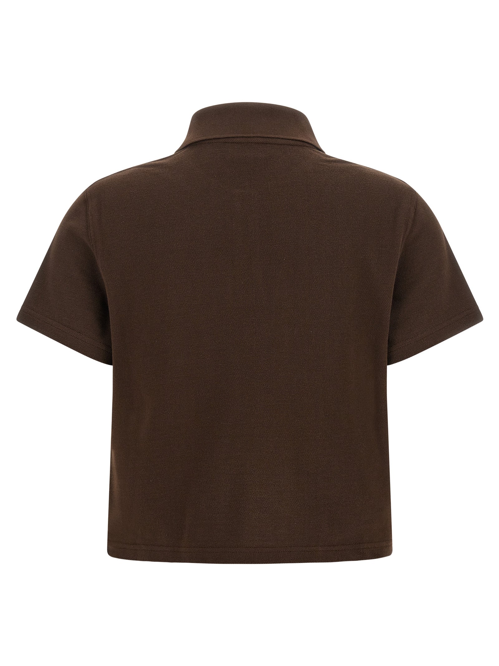 Saint Laurent Brown Cotton Polo Women's Shirt