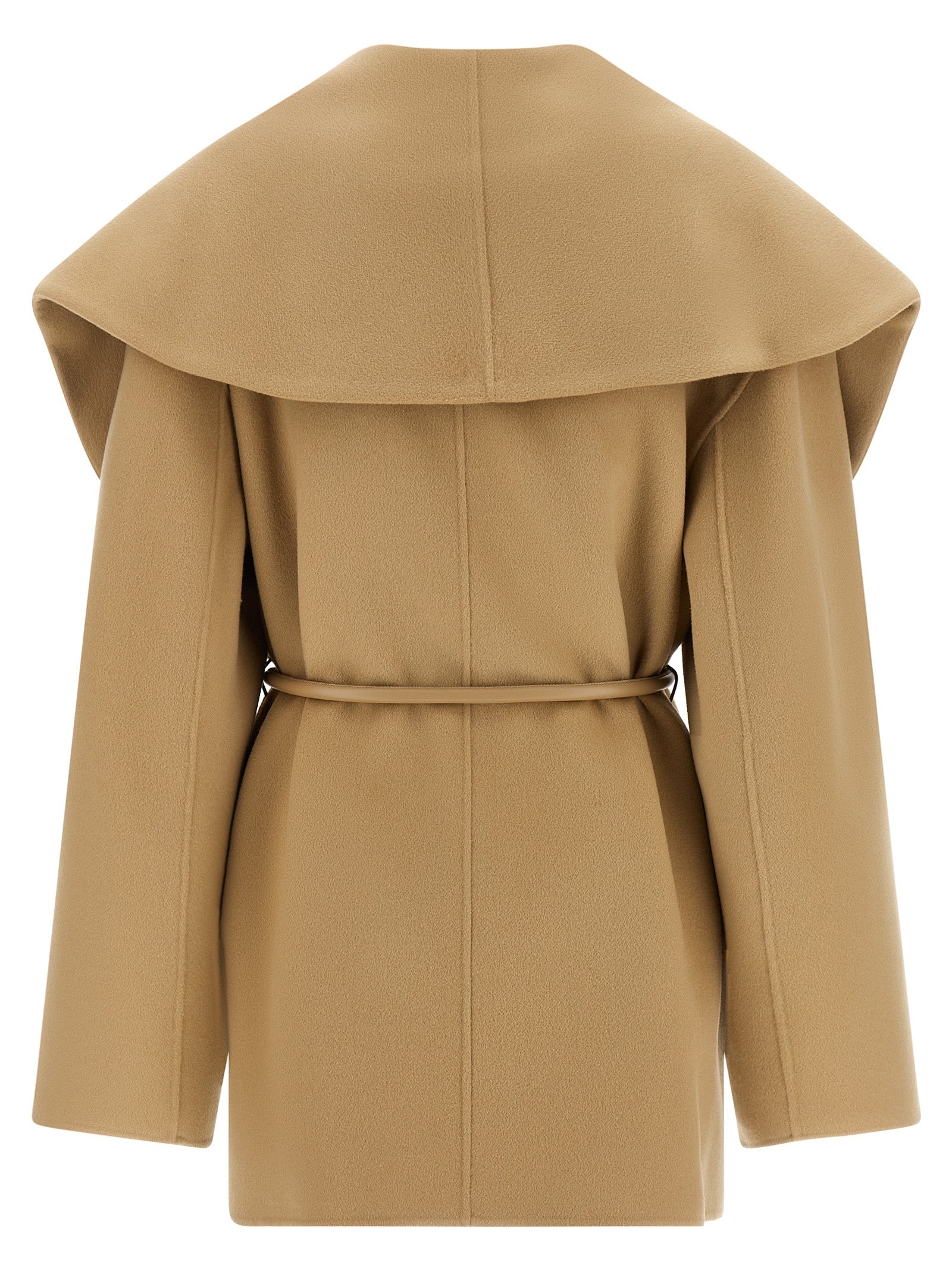 Sportmax Beige Wool Women's Coat