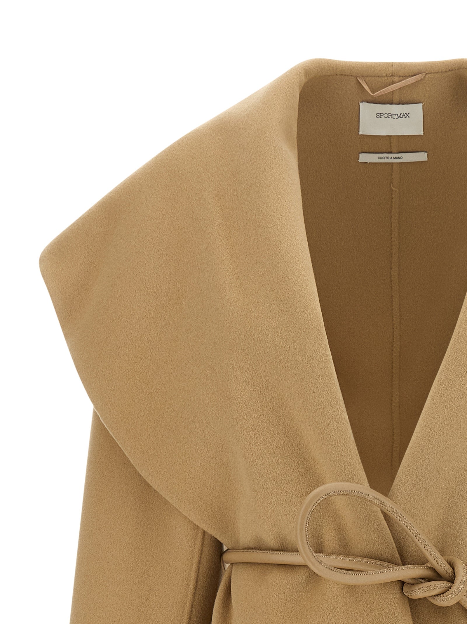 Sportmax Beige Wool Women's Coat