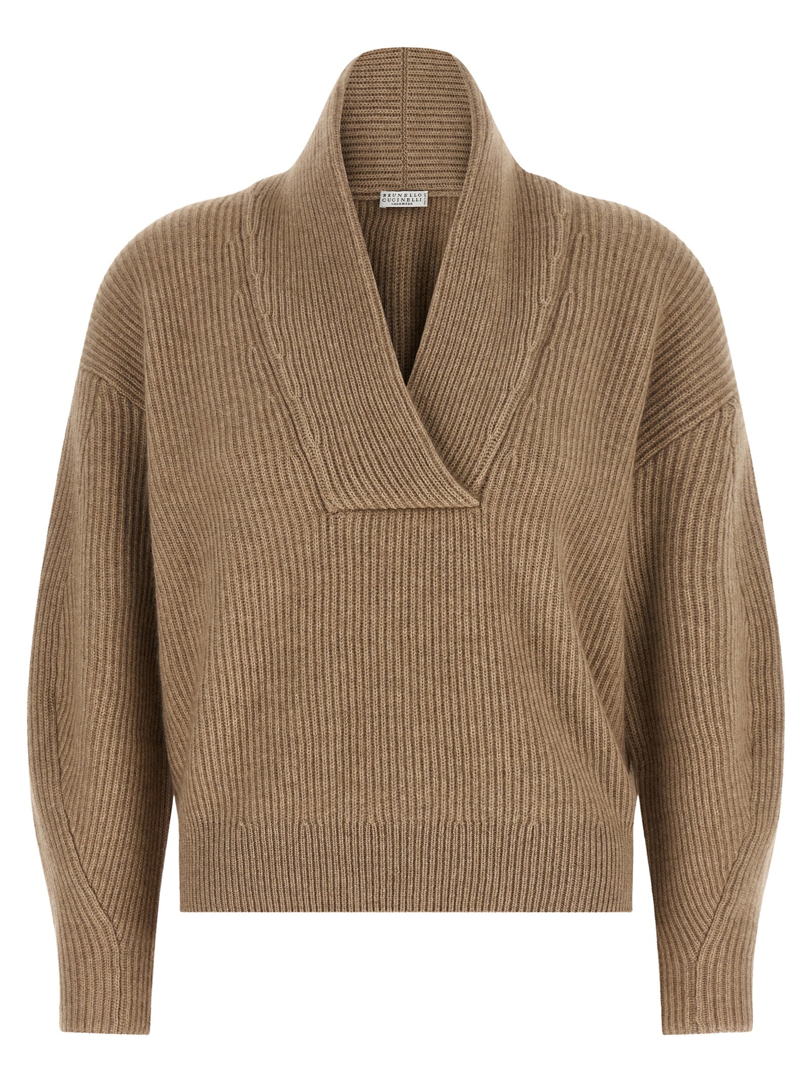 Brunello Cucinelli Beige Cashmere Women's Cardigan