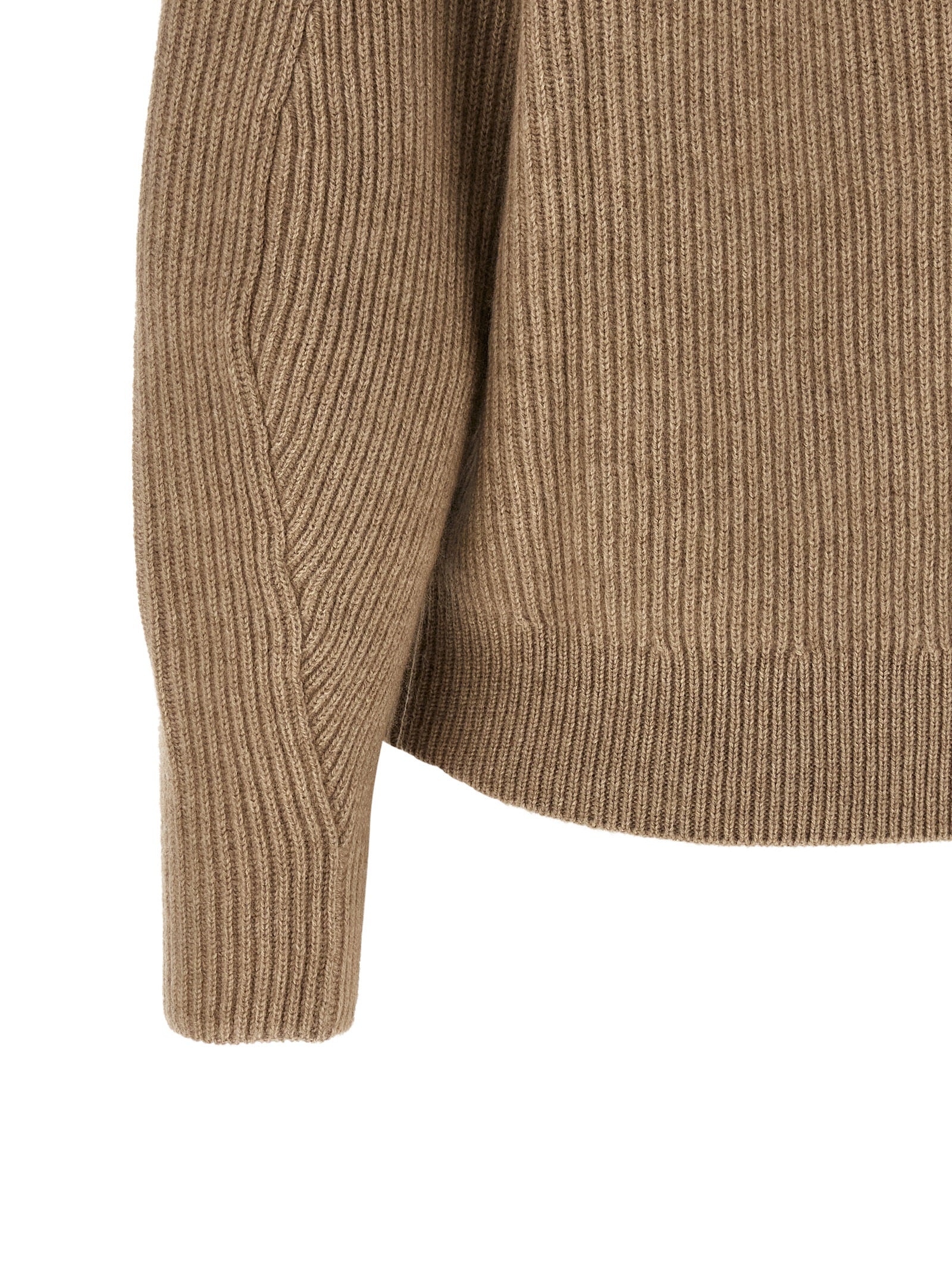 Brunello Cucinelli Beige Cashmere Women's Cardigan