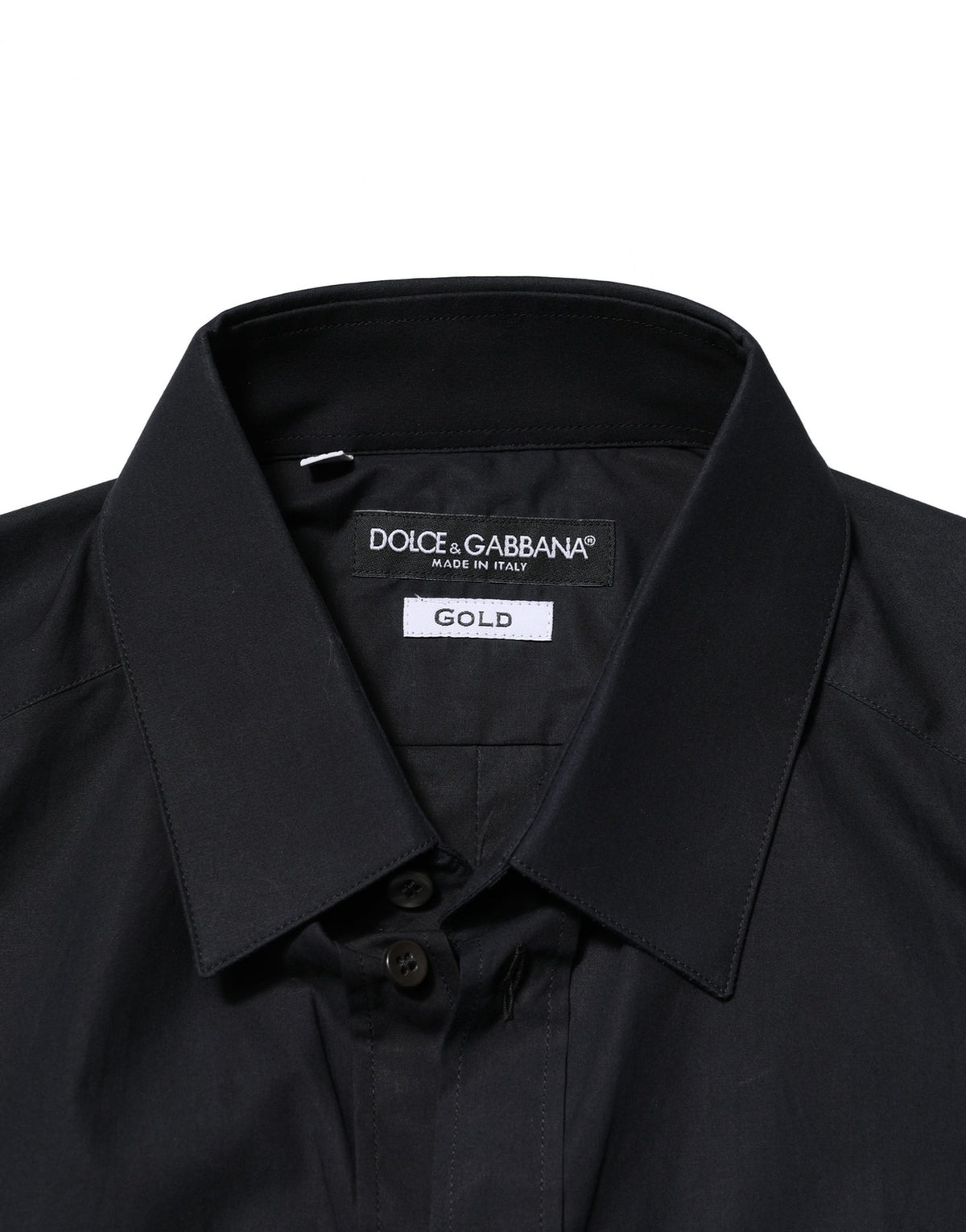 Dolce & Gabbana Black GOLD Long Sleeves Formal Dress Men's Shirt (Pre-Owned)