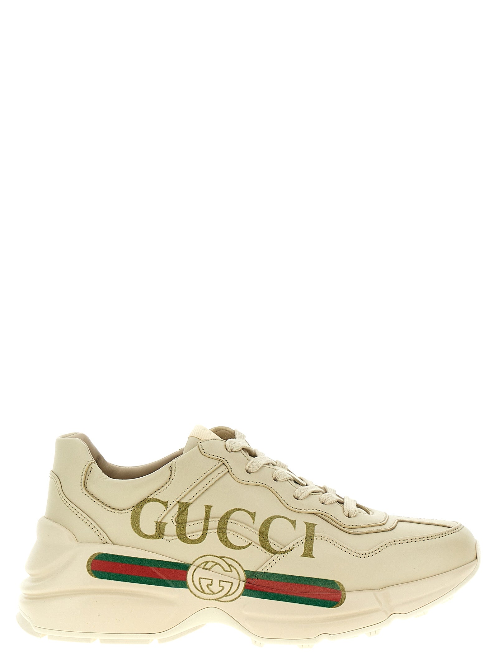 Gucci White Calfskin Chunky Women's Sneakers