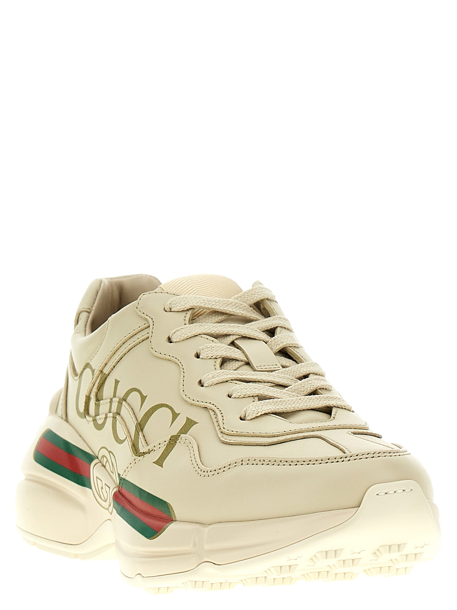 Gucci White Calfskin Chunky Women's Sneakers