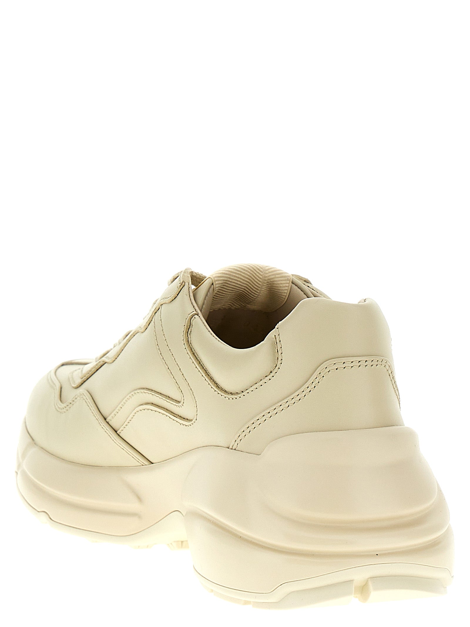 Gucci White Calfskin Chunky Women's Sneakers