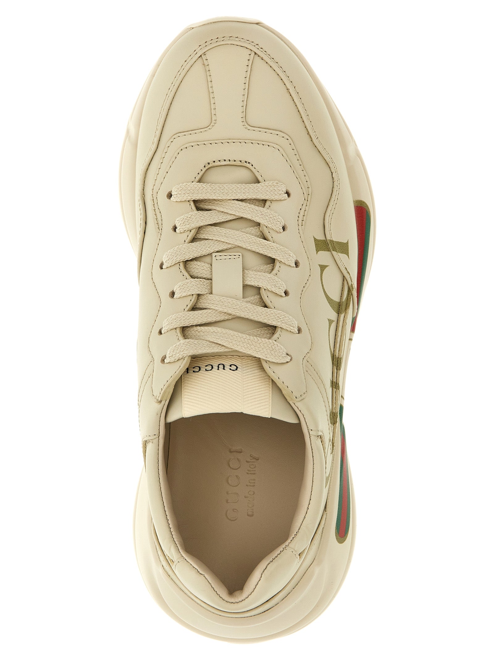 Gucci White Calfskin Chunky Women's Sneakers