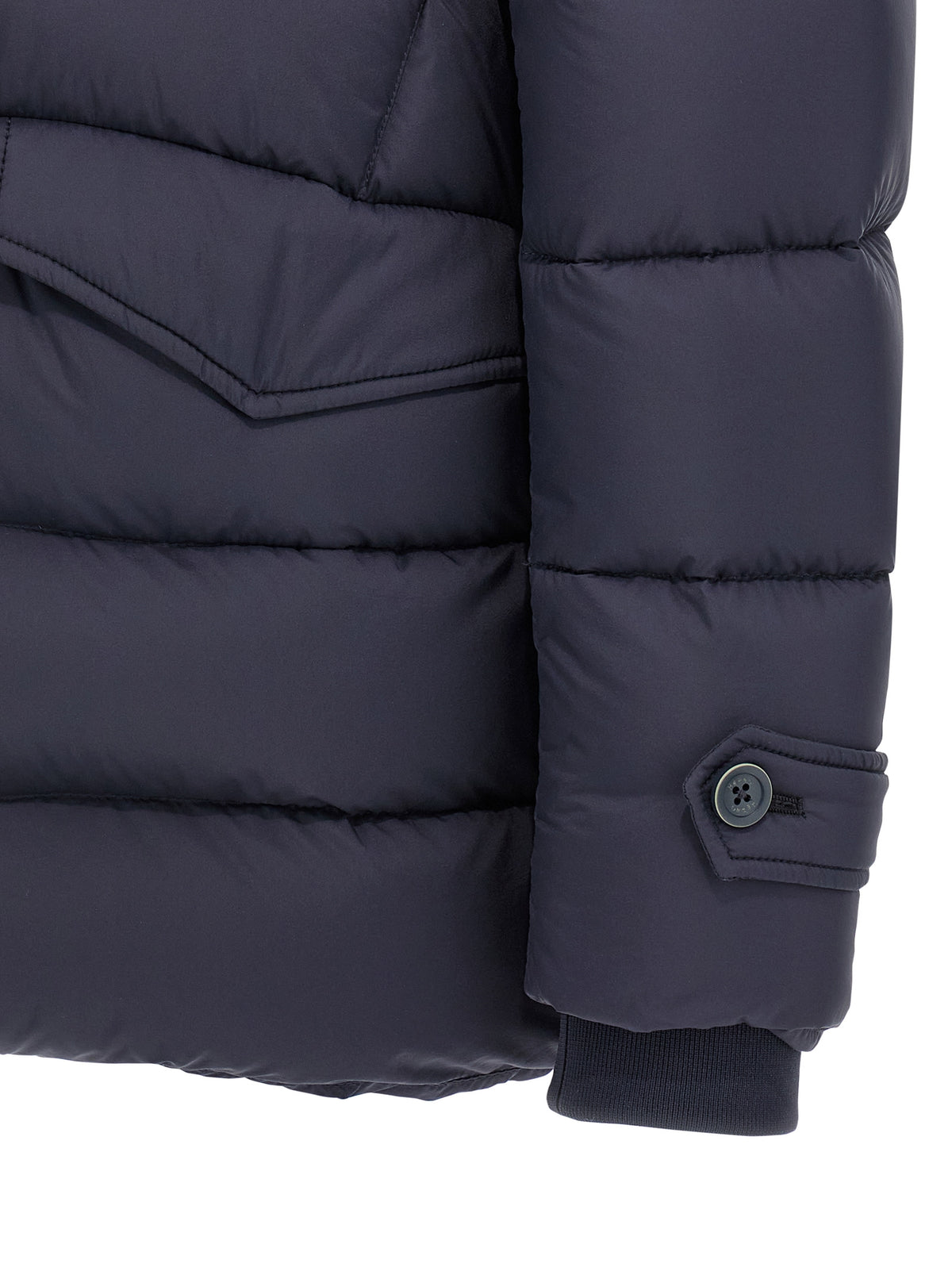 Herno Blue Polyamide Full-Length Men's Jacket