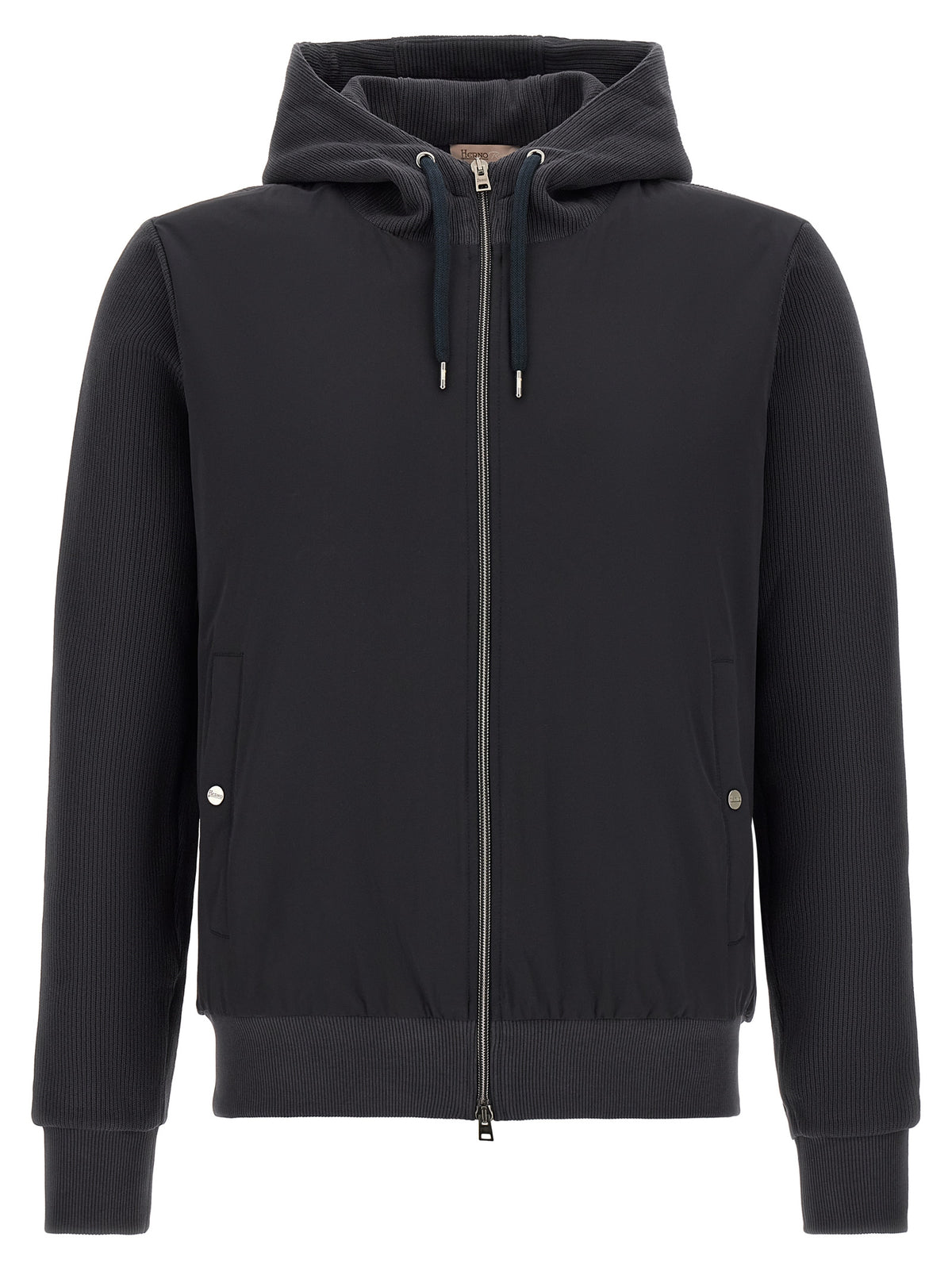 Herno Blue Cotton Shell Men's Jacket