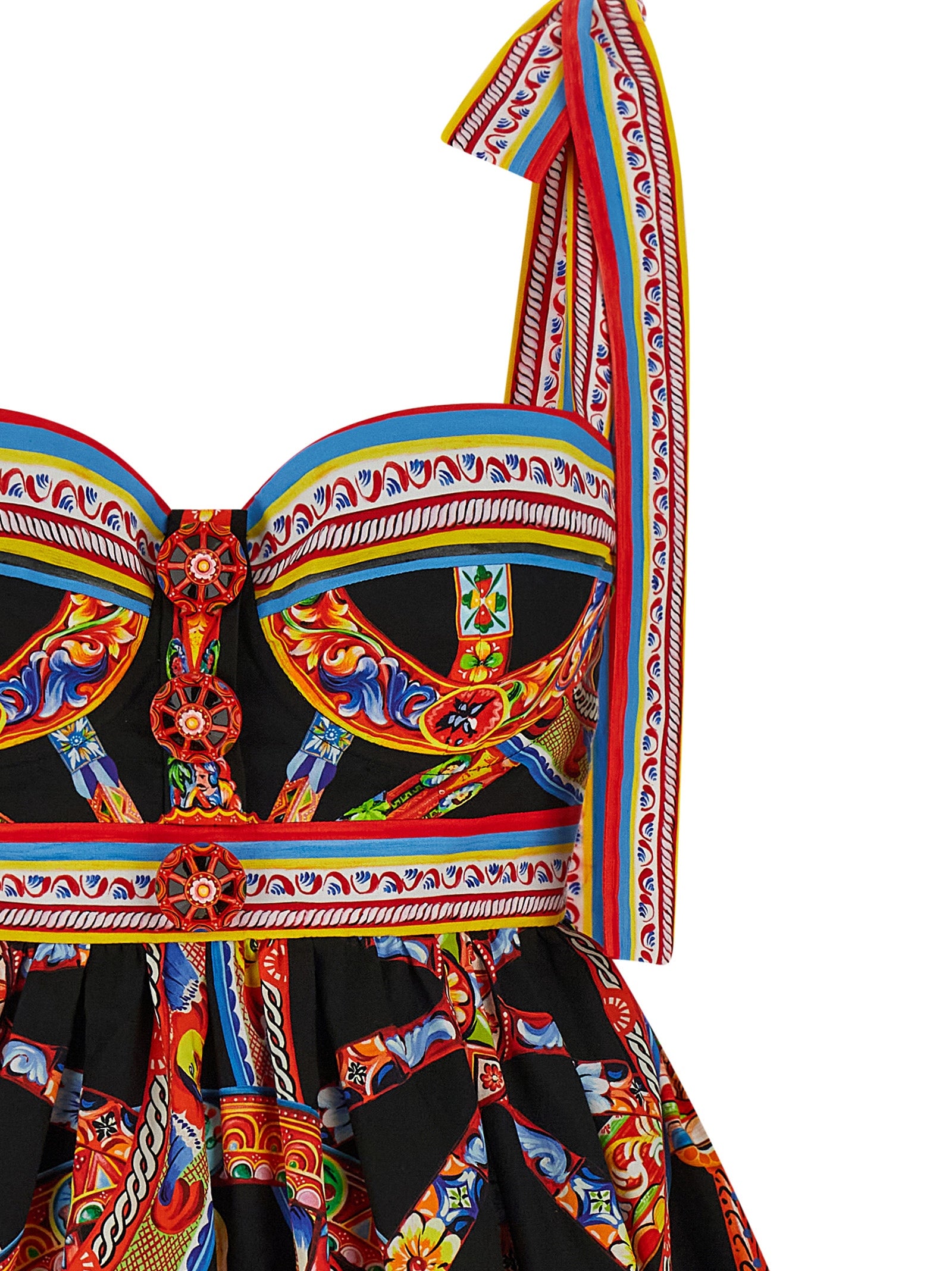Dolce & Gabbana Multicolor Cotton Short Women's Dress