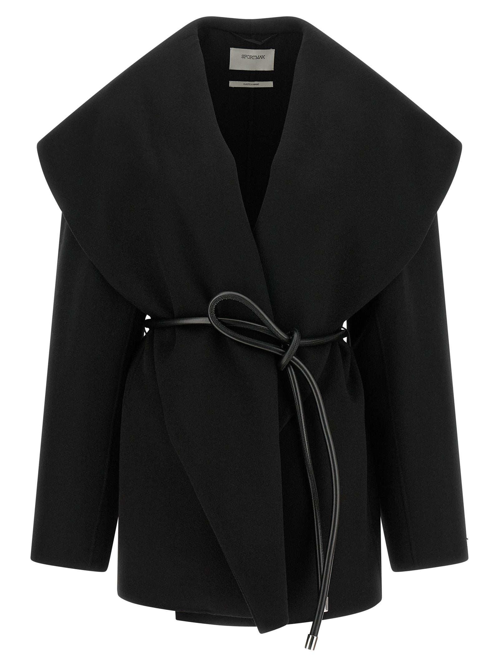 Sportmax Black Wool Women's Coat