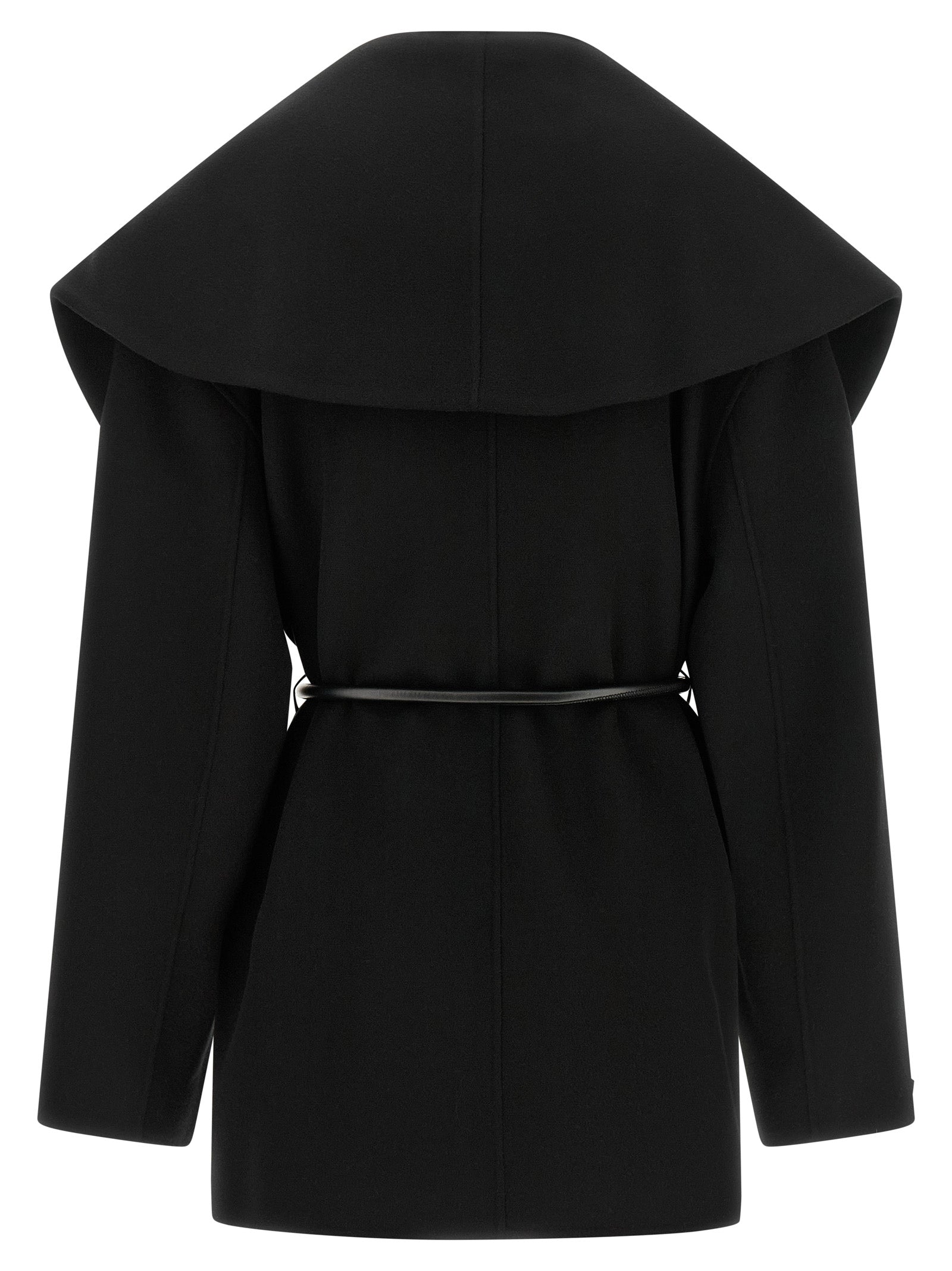Sportmax Black Wool Women's Coat