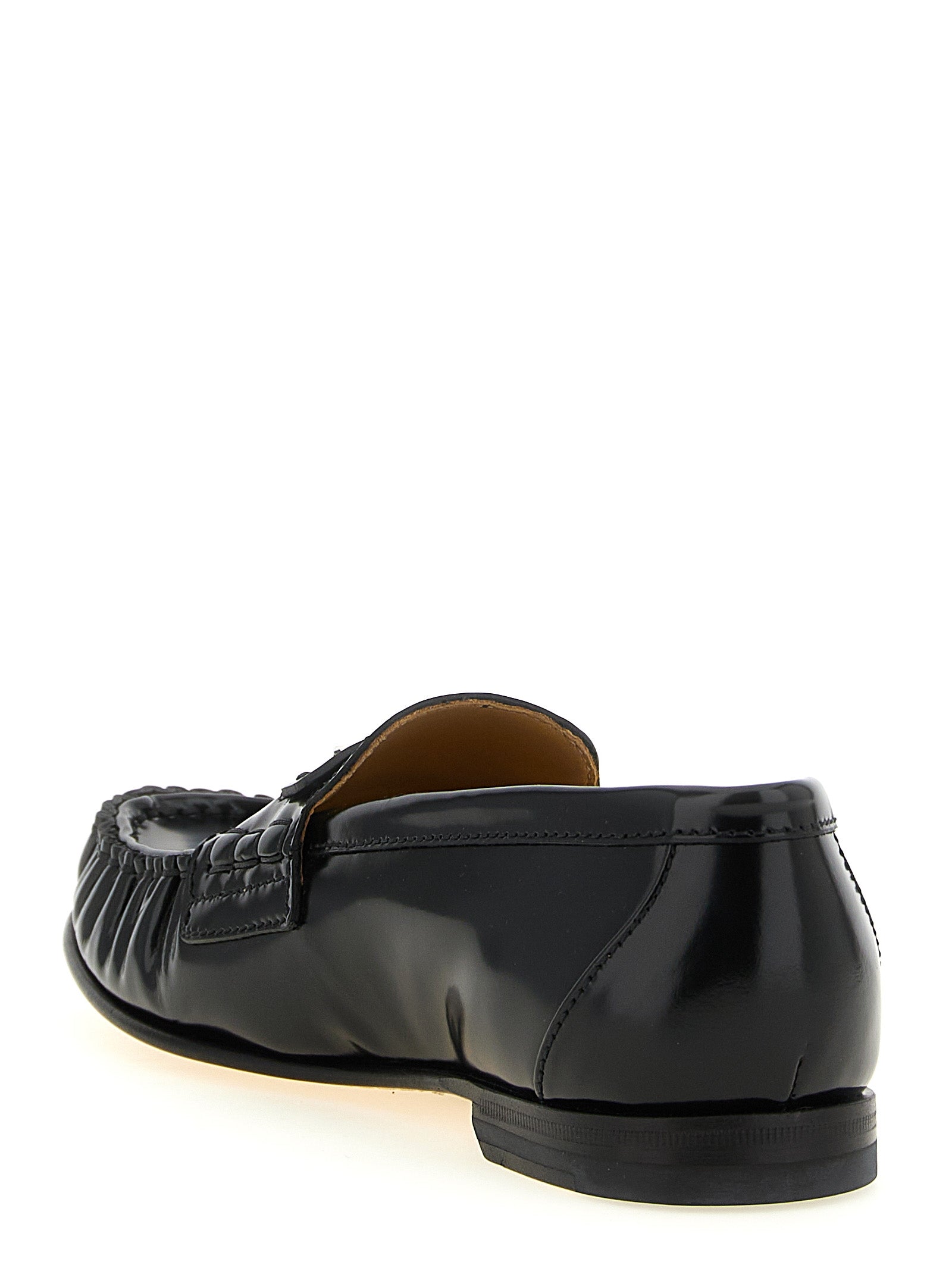 Fendi Black Calfskin Slip-On Women's Loafers
