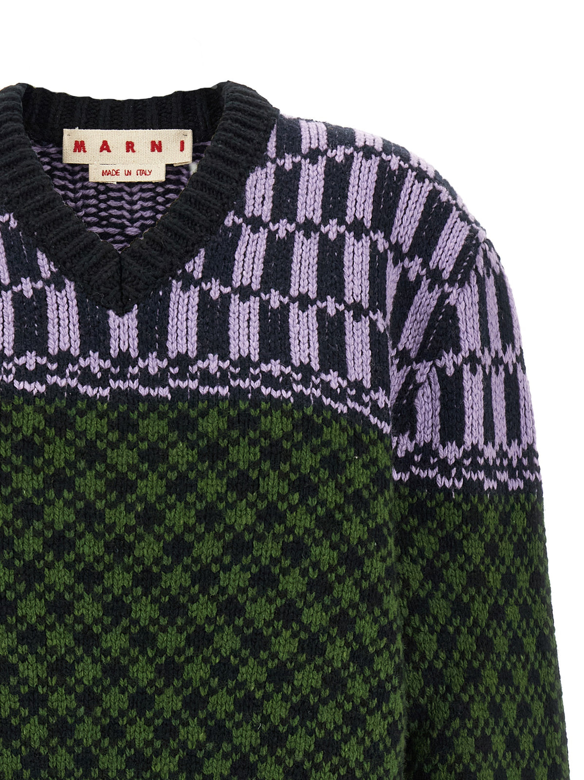 Marni Multicolor Wool Men's Cardigan
