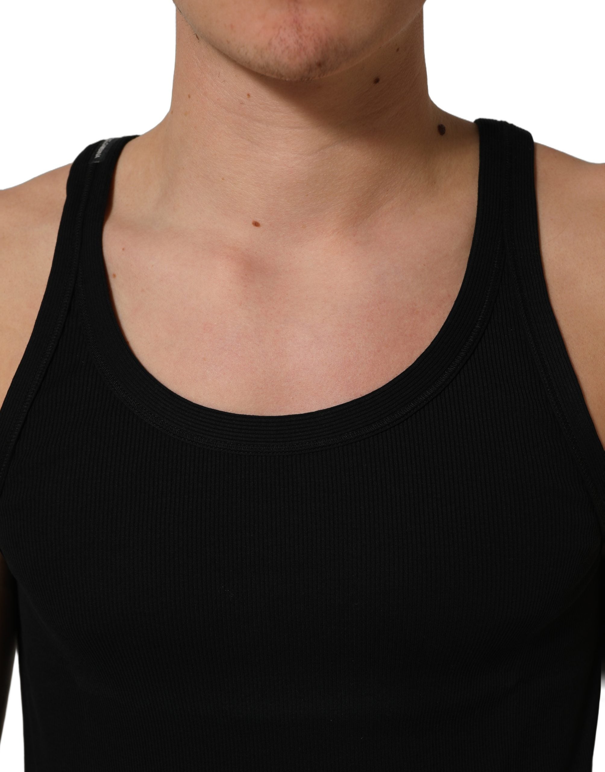 Dolce & Gabbana Black Tank Sleeveless Underwear Men Men's T-shirt (Pre-Owned)