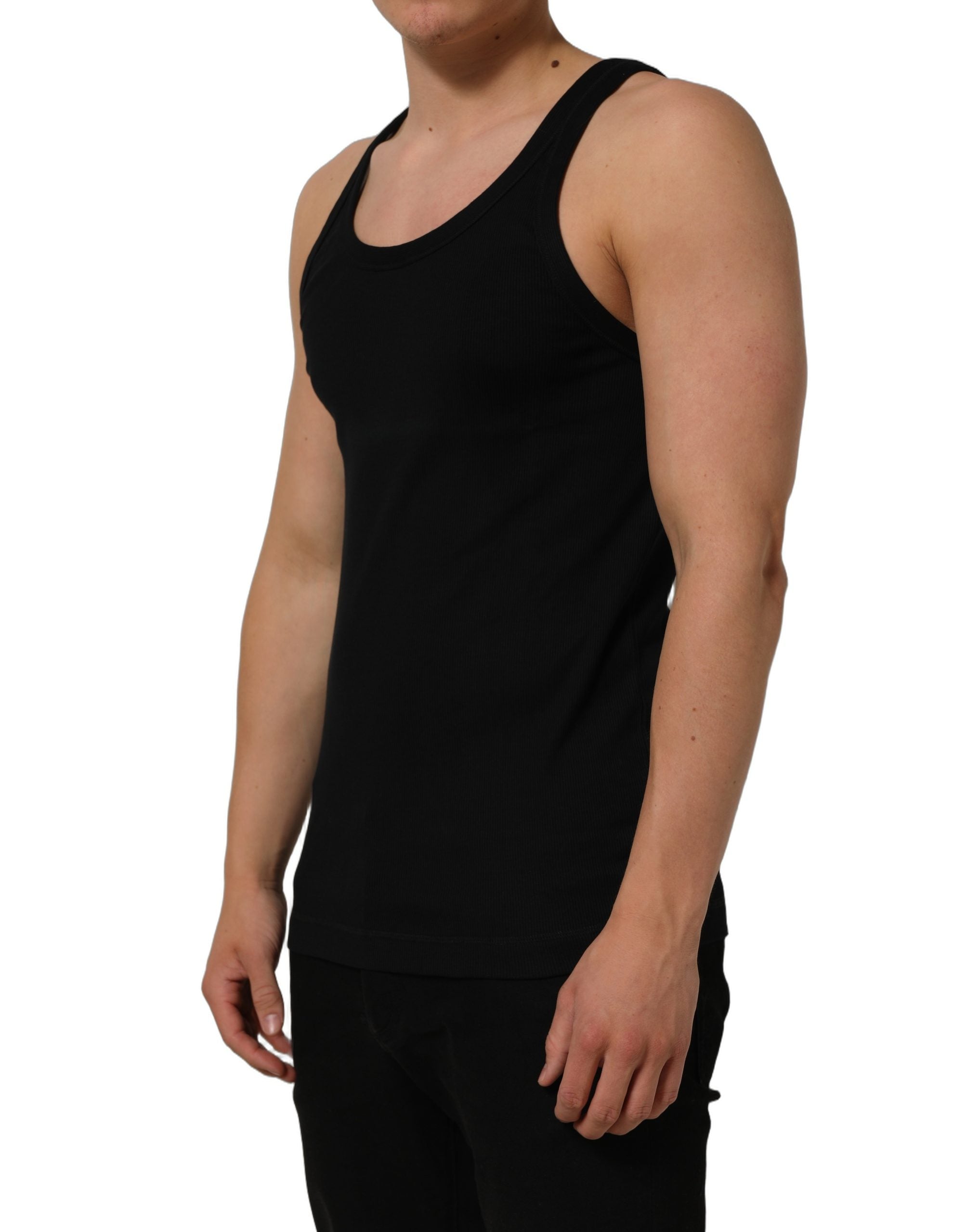 Dolce & Gabbana Black Tank Sleeveless Underwear Men Men's T-shirt (Pre-Owned)
