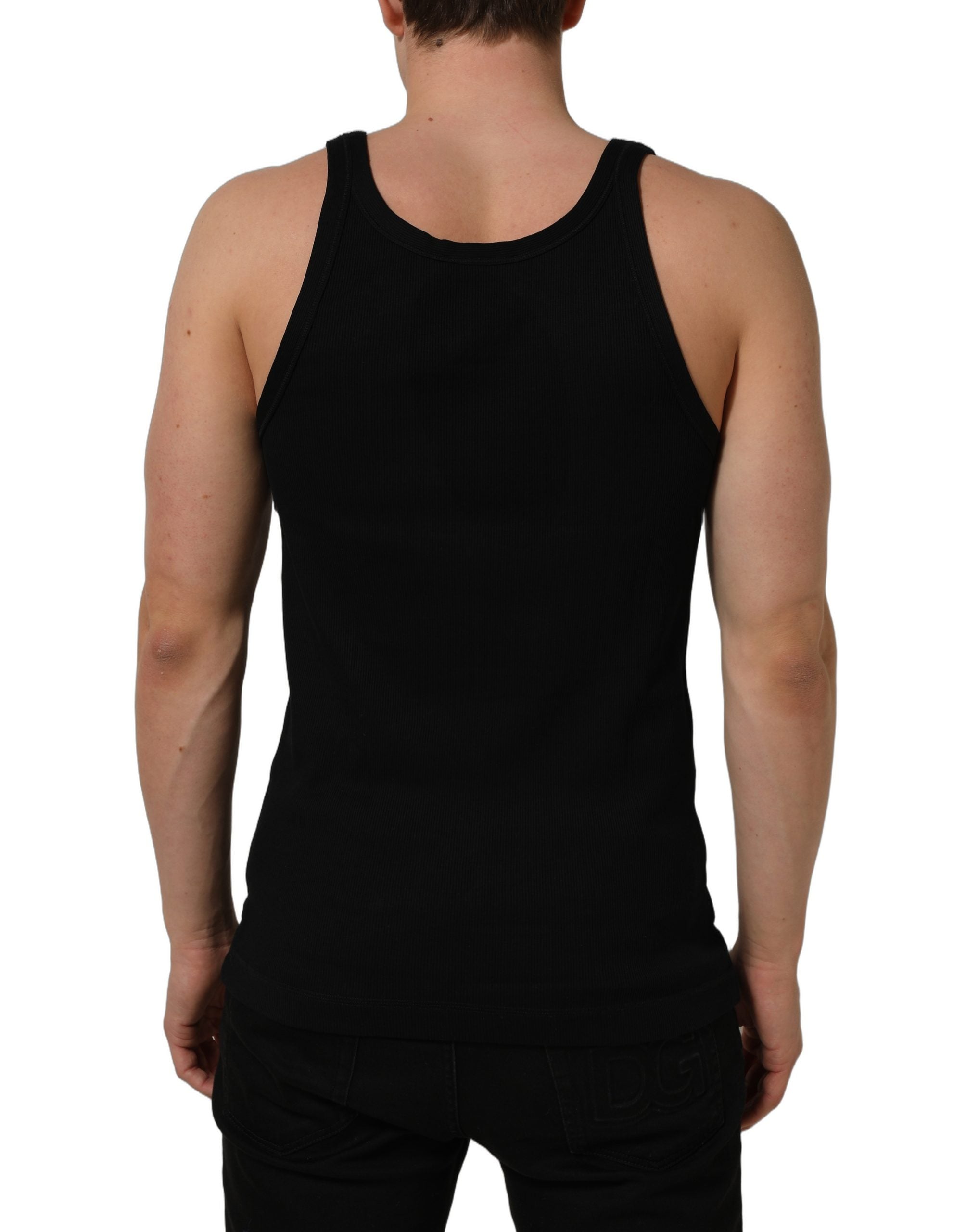 Dolce & Gabbana Black Tank Sleeveless Underwear Men Men's T-shirt (Pre-Owned)