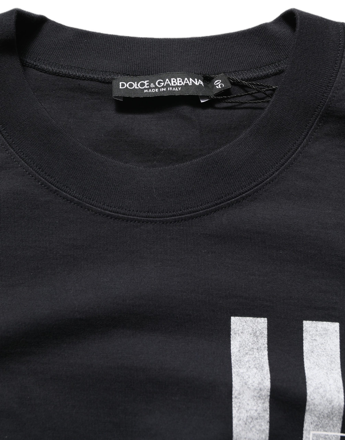 Dolce & Gabbana Blue Striped Print Cotton Crew Neck Men's T-shirt (Pre-Owned)