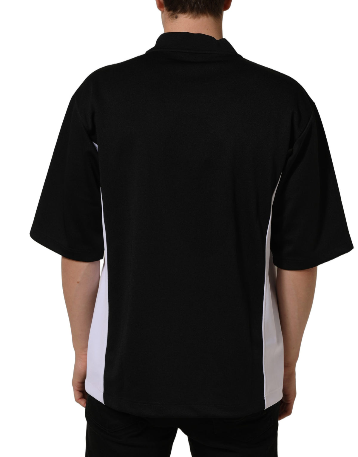 Dolce & Gabbana Black Polyester DGVIB3 Oversized Jersey Men's T-shirt