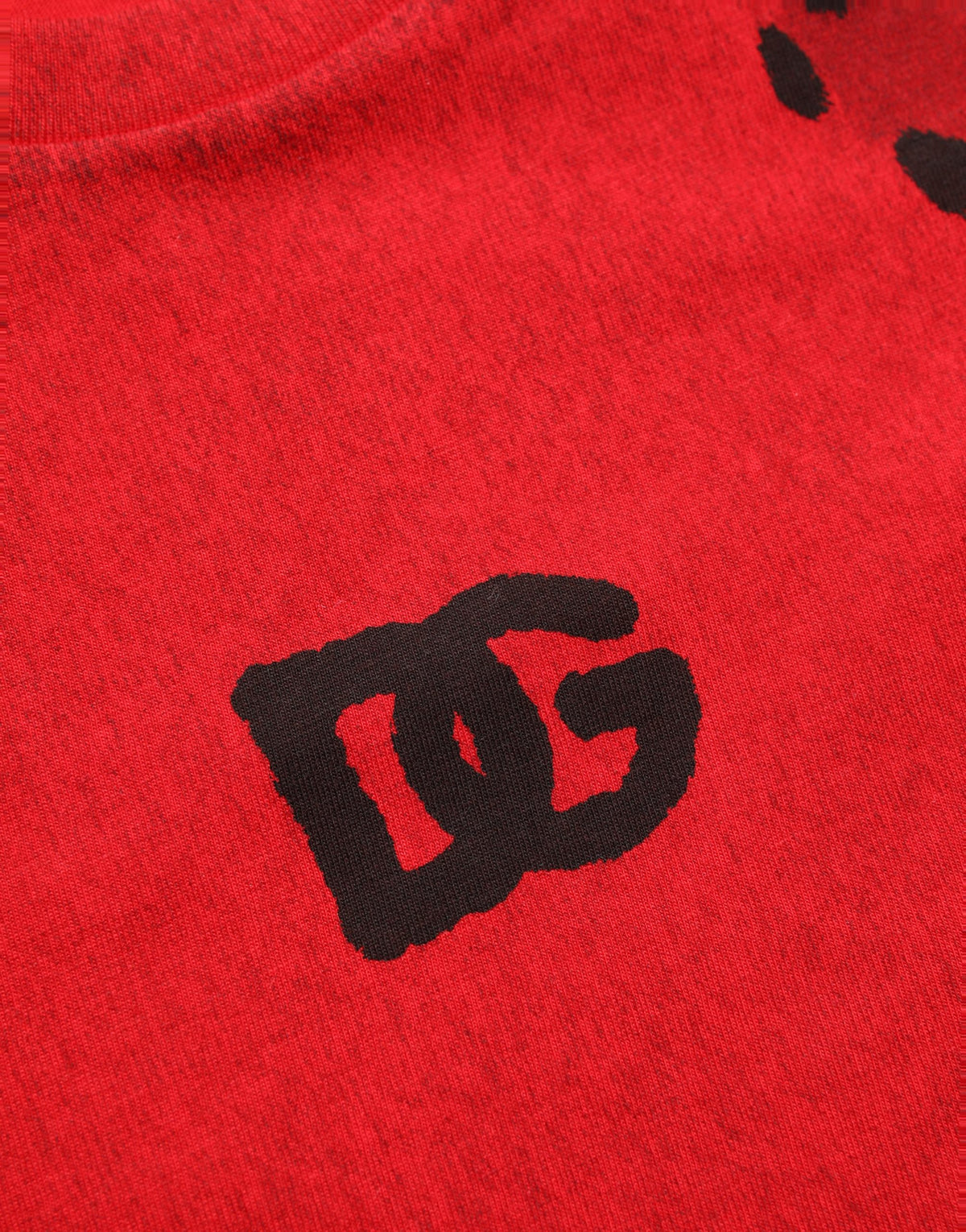 Dolce & Gabbana Red Leopard Print Short Sleeved Men Men's T-shirt (Pre-Owned)