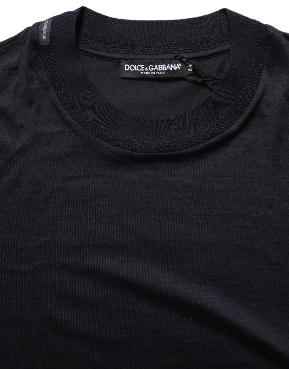 Dolce & Gabbana Blue Cotton Crew Neck Short Sleeve Men's T-shirt (Pre-Owned)