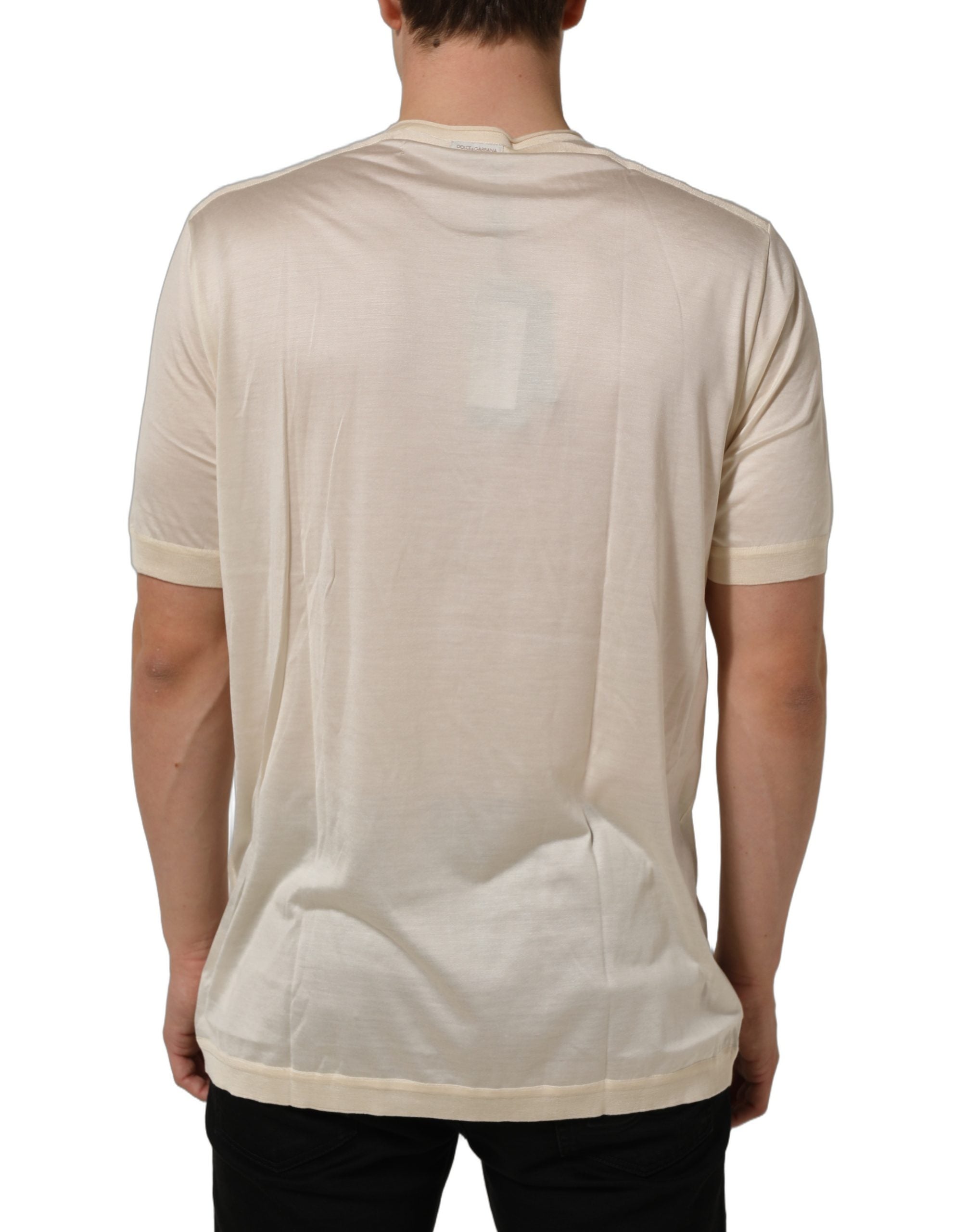 Dolce & Gabbana White Short Sleeve Collared Polo Men's T-shirt (Pre-Owned)